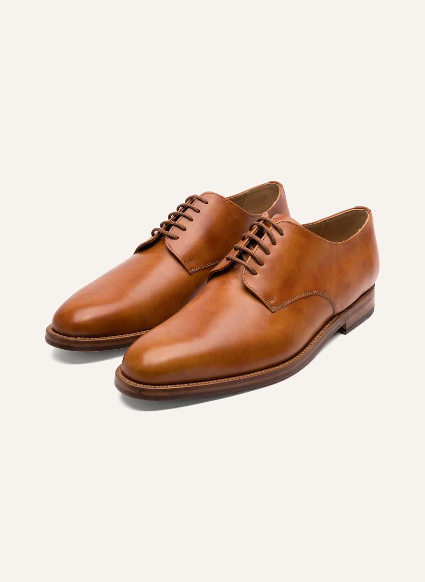 HEINRICH DINKELACKER Veterschoen LUZERN PLAIN TC: COGNAC
