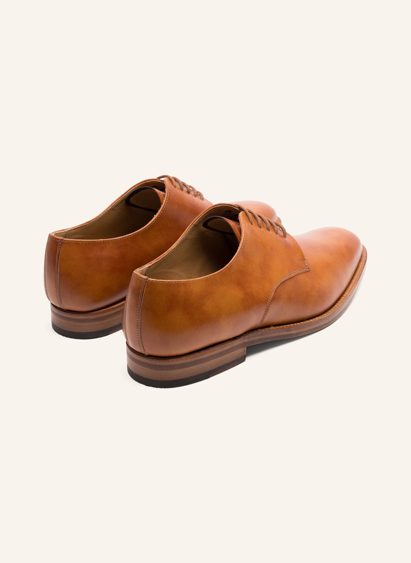 HEINRICH DINKELACKER Veterschoen LUZERN PLAIN TC: COGNAC