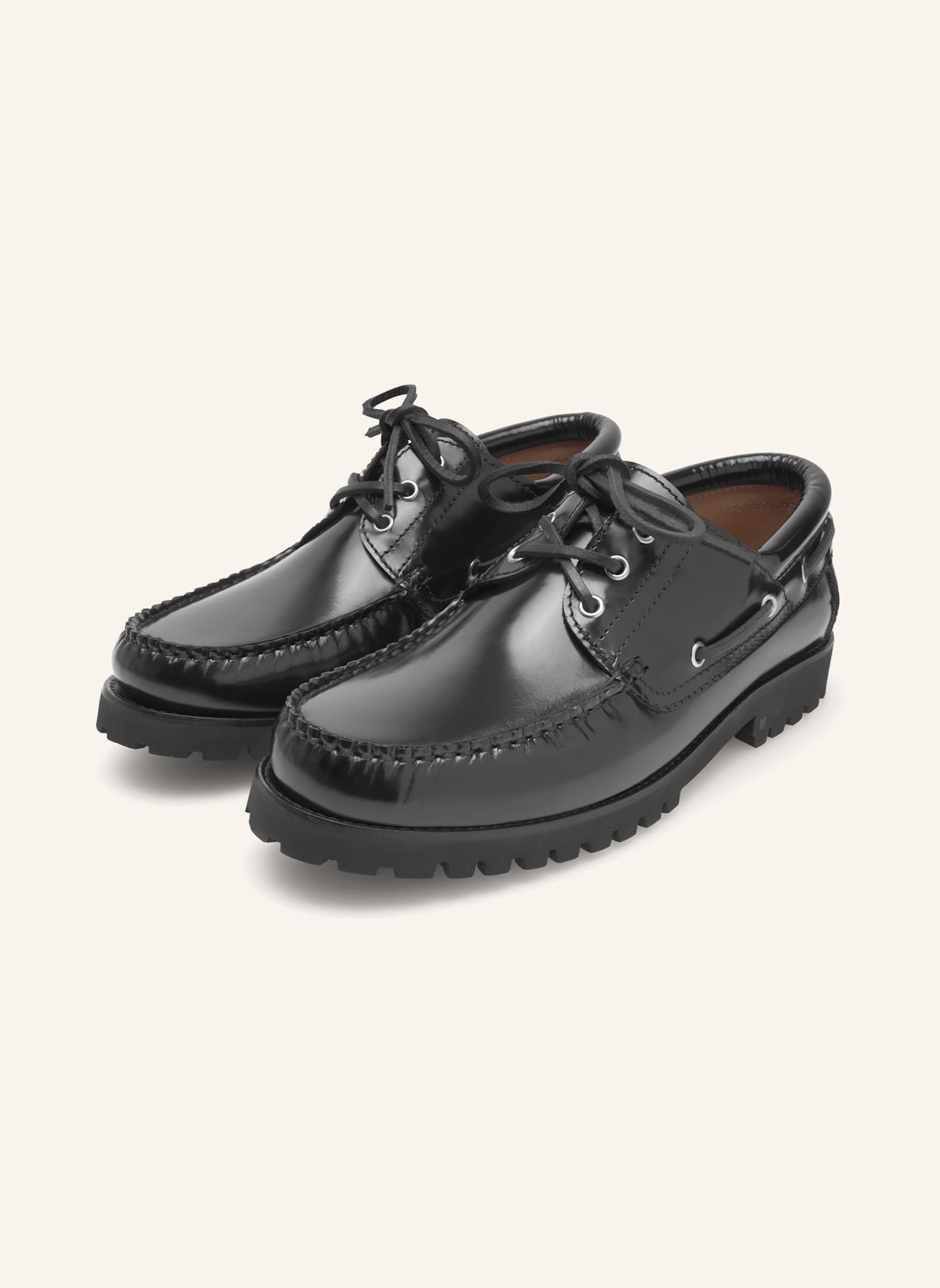 Henry Stevens Bootschoen MORGAN M DS: ZWART