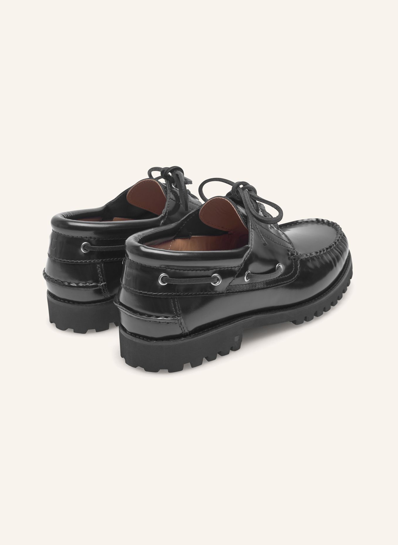 Henry Stevens Bootschoen MORGAN M DS: ZWART