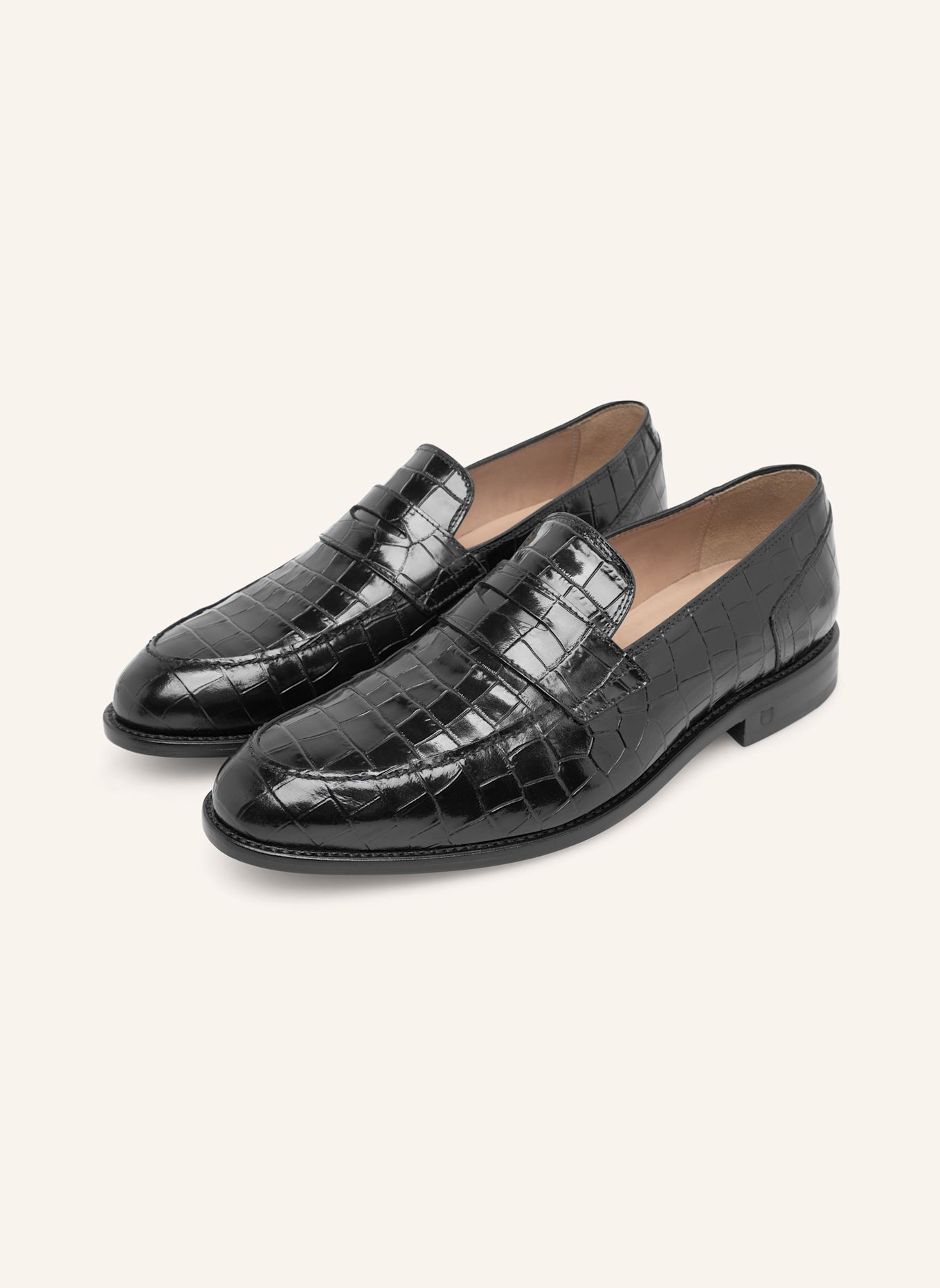 Henry Stevens Loafers MARSHALL PL: ZWART