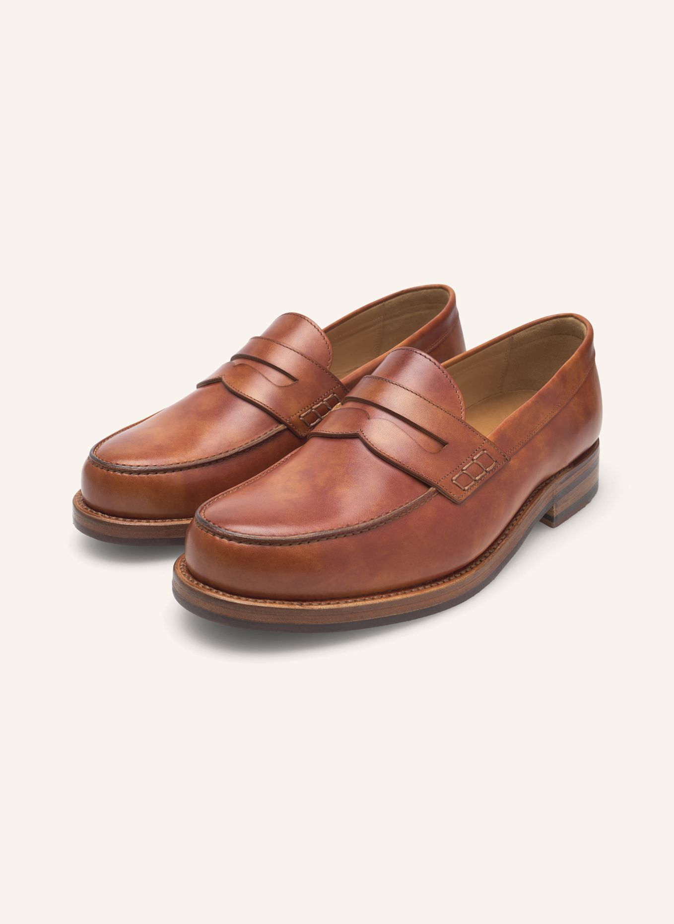 HEINRICH DINKELACKER Loafers JANOSH K PLAIN TC: COGNAC