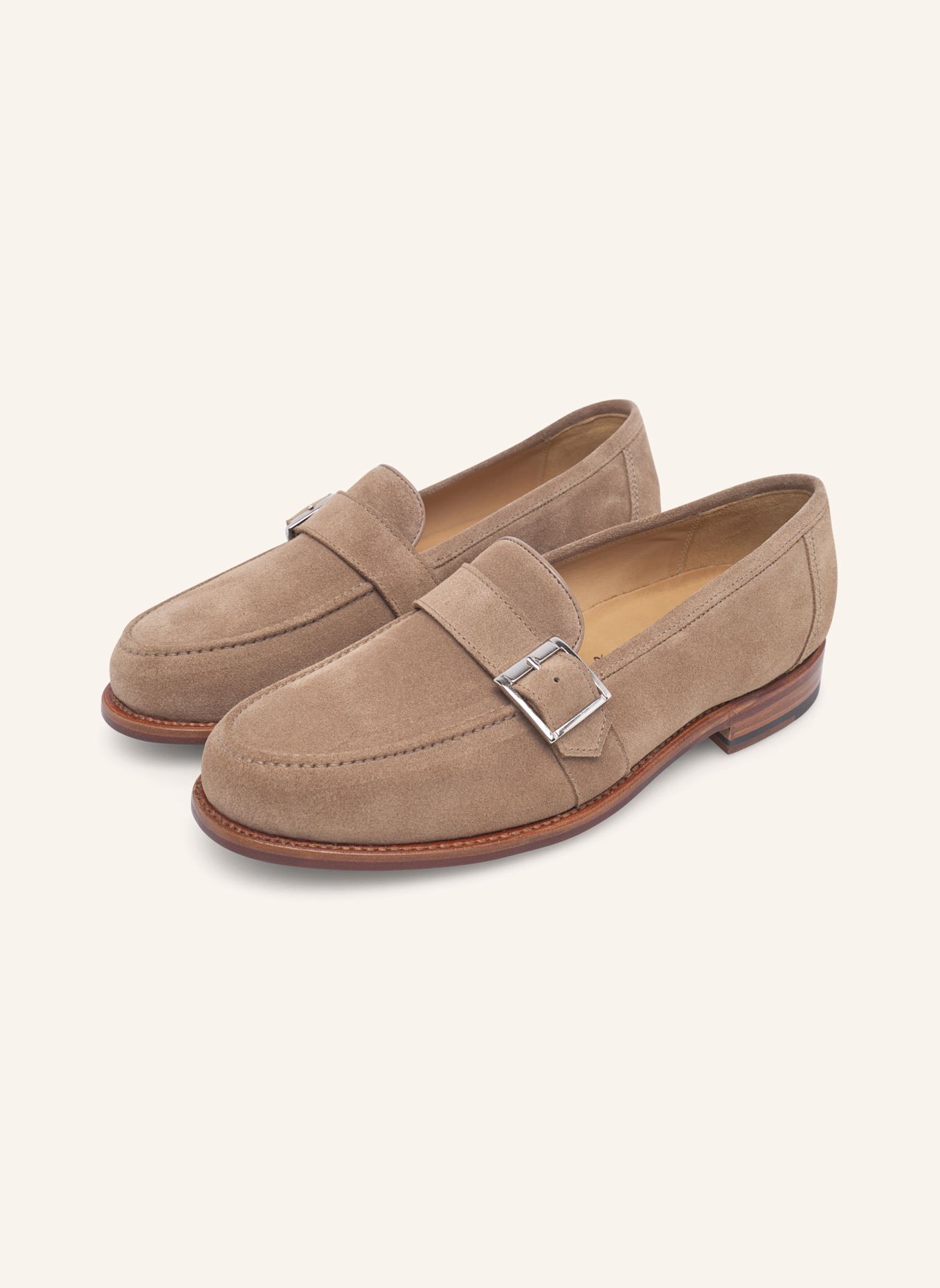 HEINRICH DINKELACKER Loafers WIEN SINGLE MONK V: BEIGE