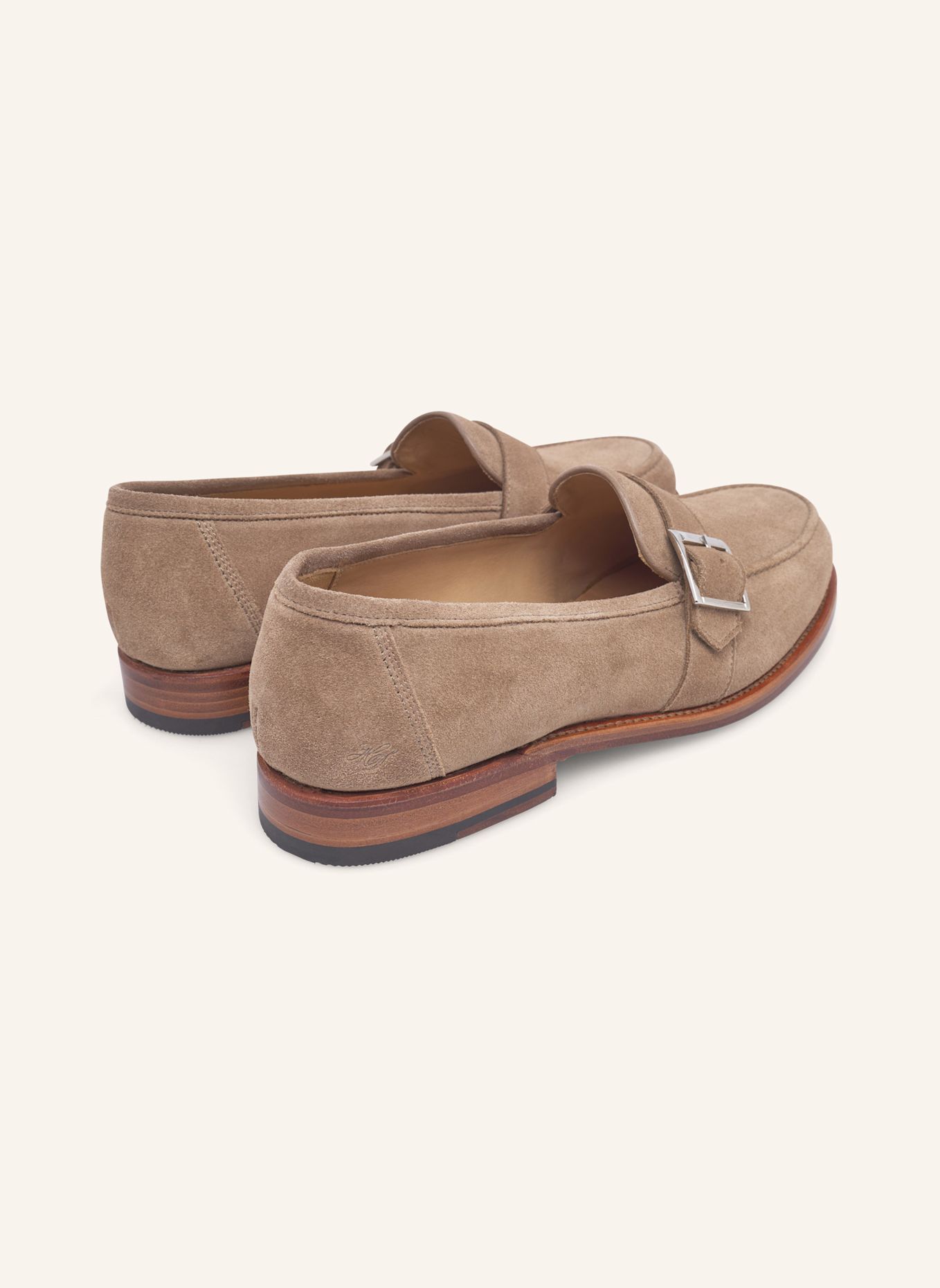 HEINRICH DINKELACKER Loafers WIEN SINGLE MONK V: BEIGE