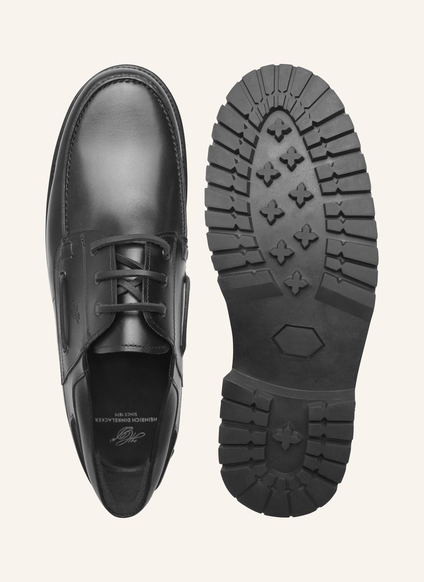HEINRICH DINKELACKER Bootschoen MIAMI PLAIN BC: ZWART