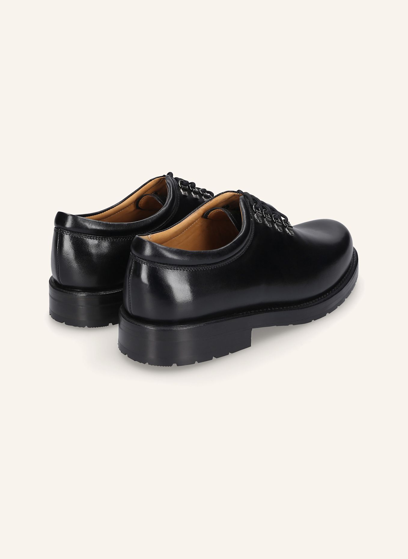 HEINRICH DINKELACKER Veterschoen RIO WHOLECUT BC: ZWART
