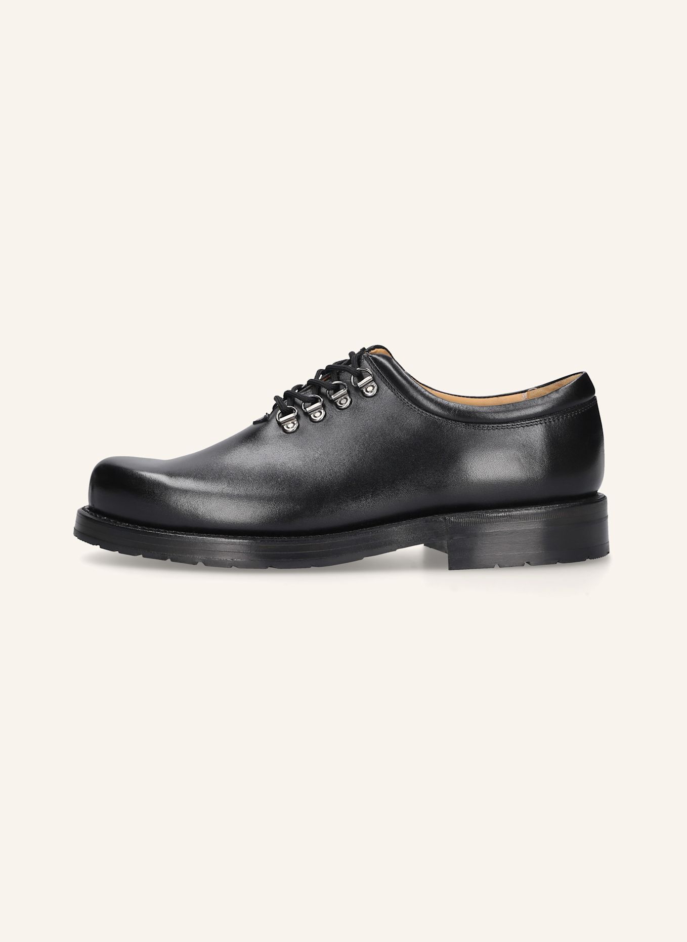 HEINRICH DINKELACKER Veterschoen RIO WHOLECUT BC: ZWART