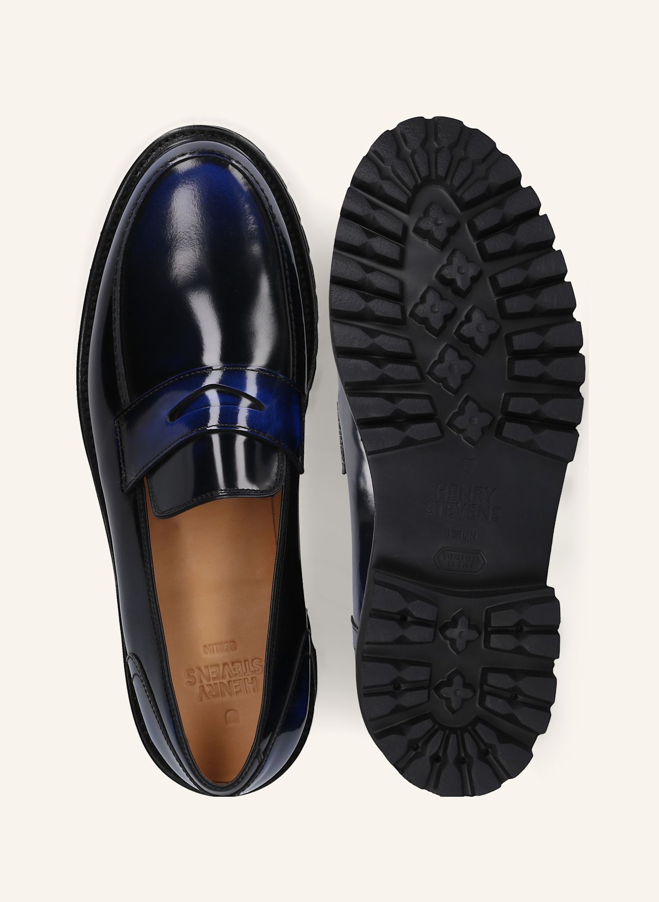 Henry Stevens Loafers HAYWOOD PL: DONKERBLAUW