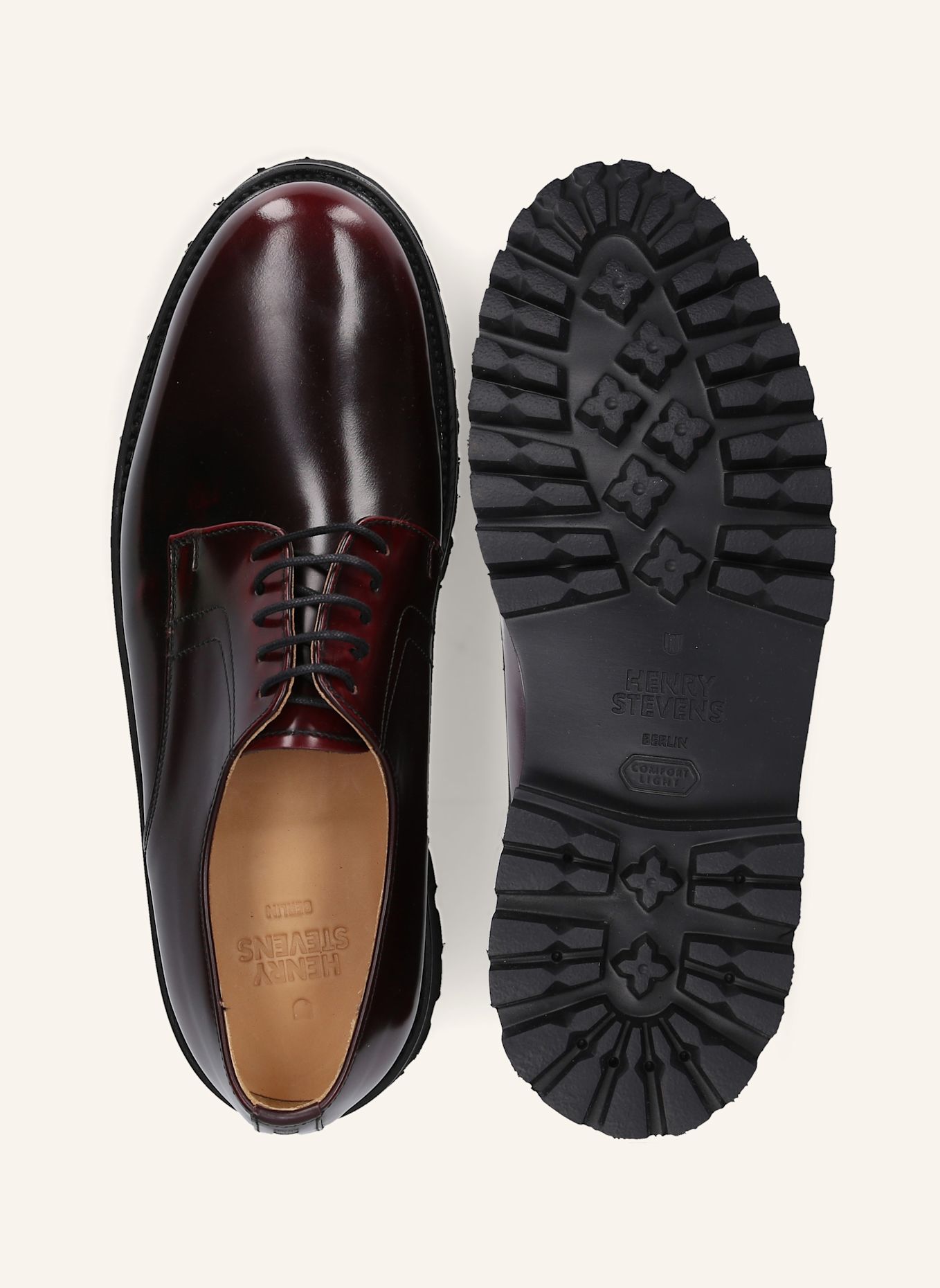 Henry Stevens Veterschoen HARRY PD: DONKERROOD
