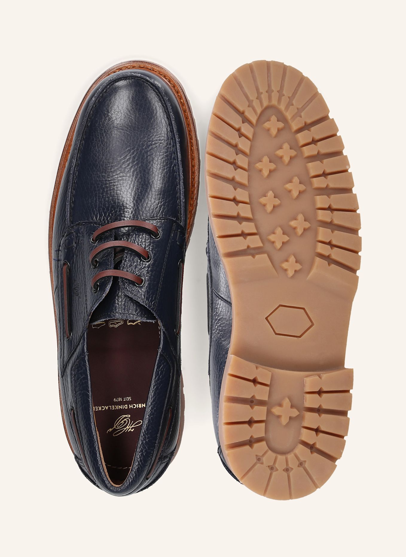 HEINRICH DINKELACKER Bootschoen MIAMI PLAIN T: BLAUW