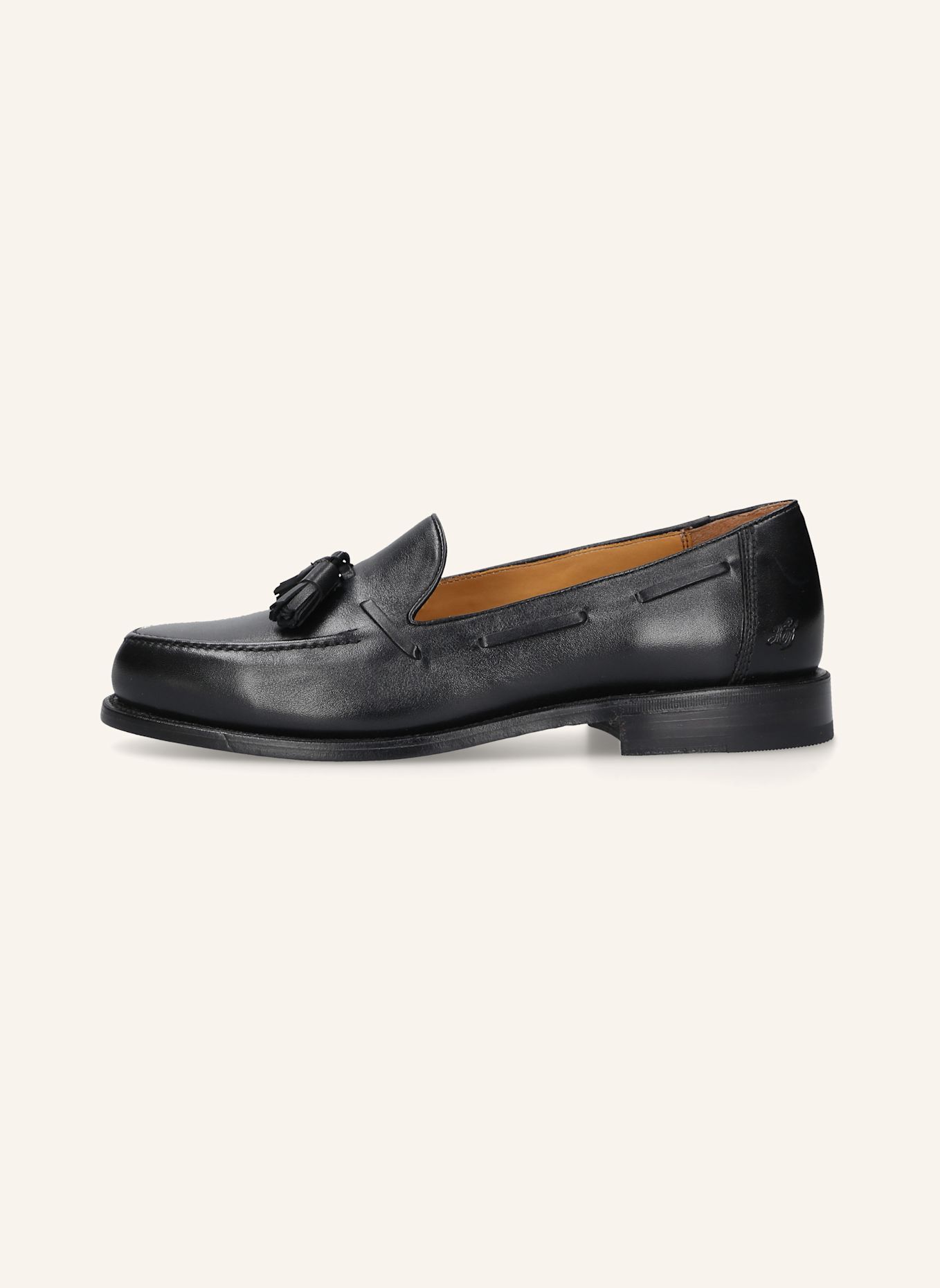HEINRICH DINKELACKER Loafers WIEN PLAIN TASSEL NP: ZWART