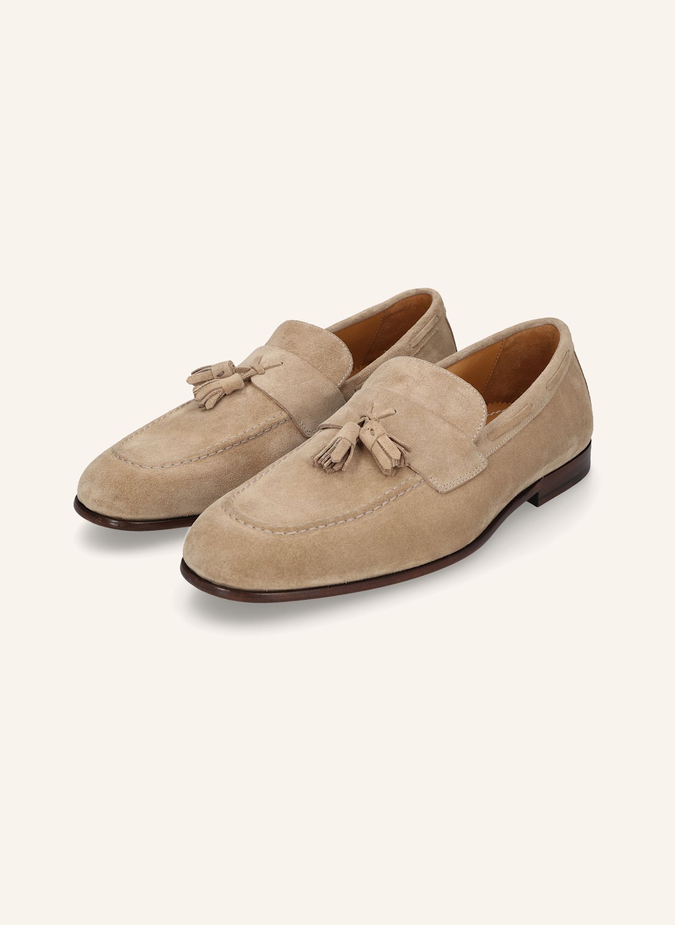 HEINRICH DINKELACKER Loafers AMALFI PLAIN TASSEL V: LICHTBRUIN