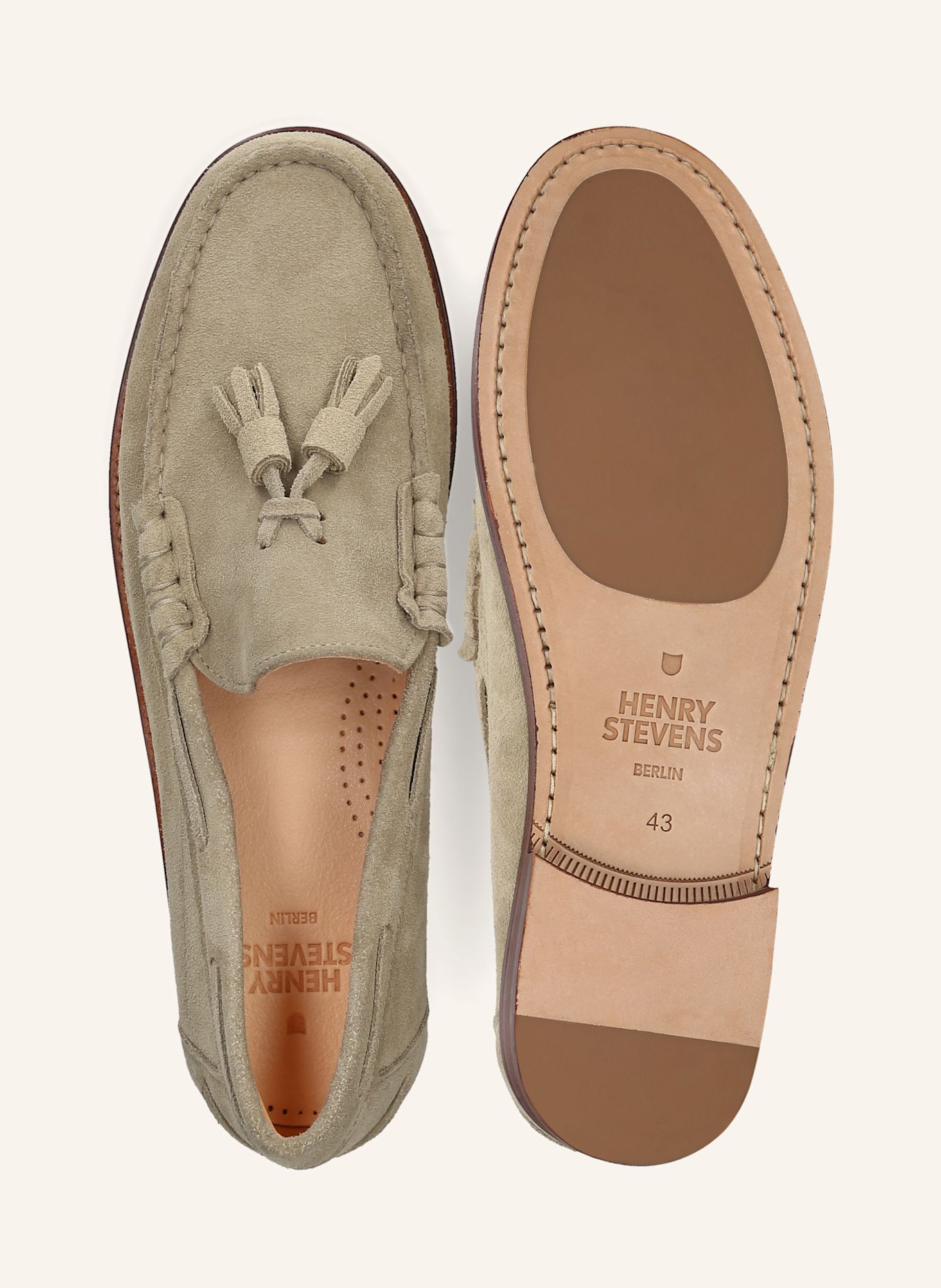 Henry Stevens Loafers RILEY M TL: BEIGE