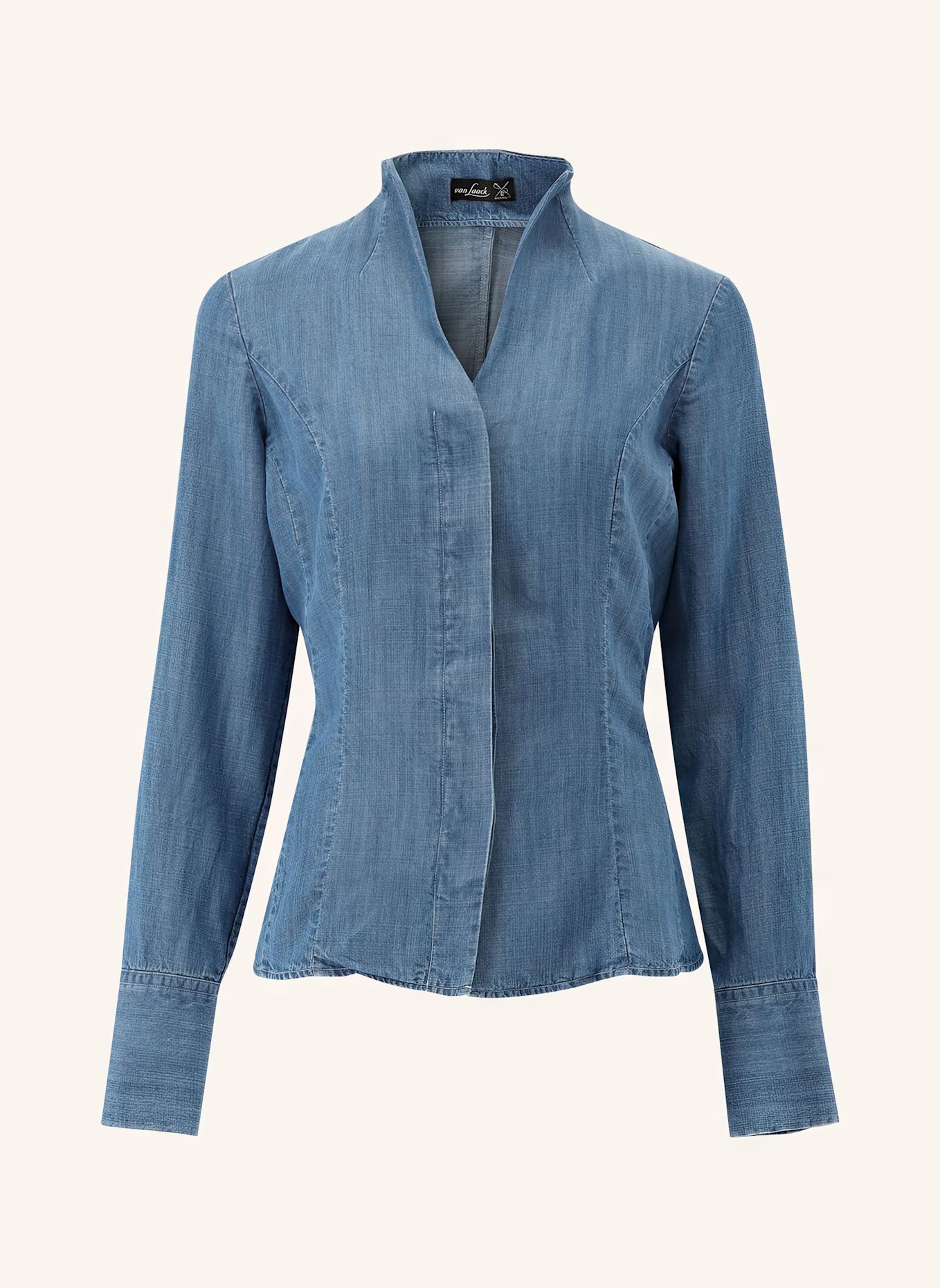 van Laack Bluse Modern Fit, Farbe: BLAU (Bild 1)