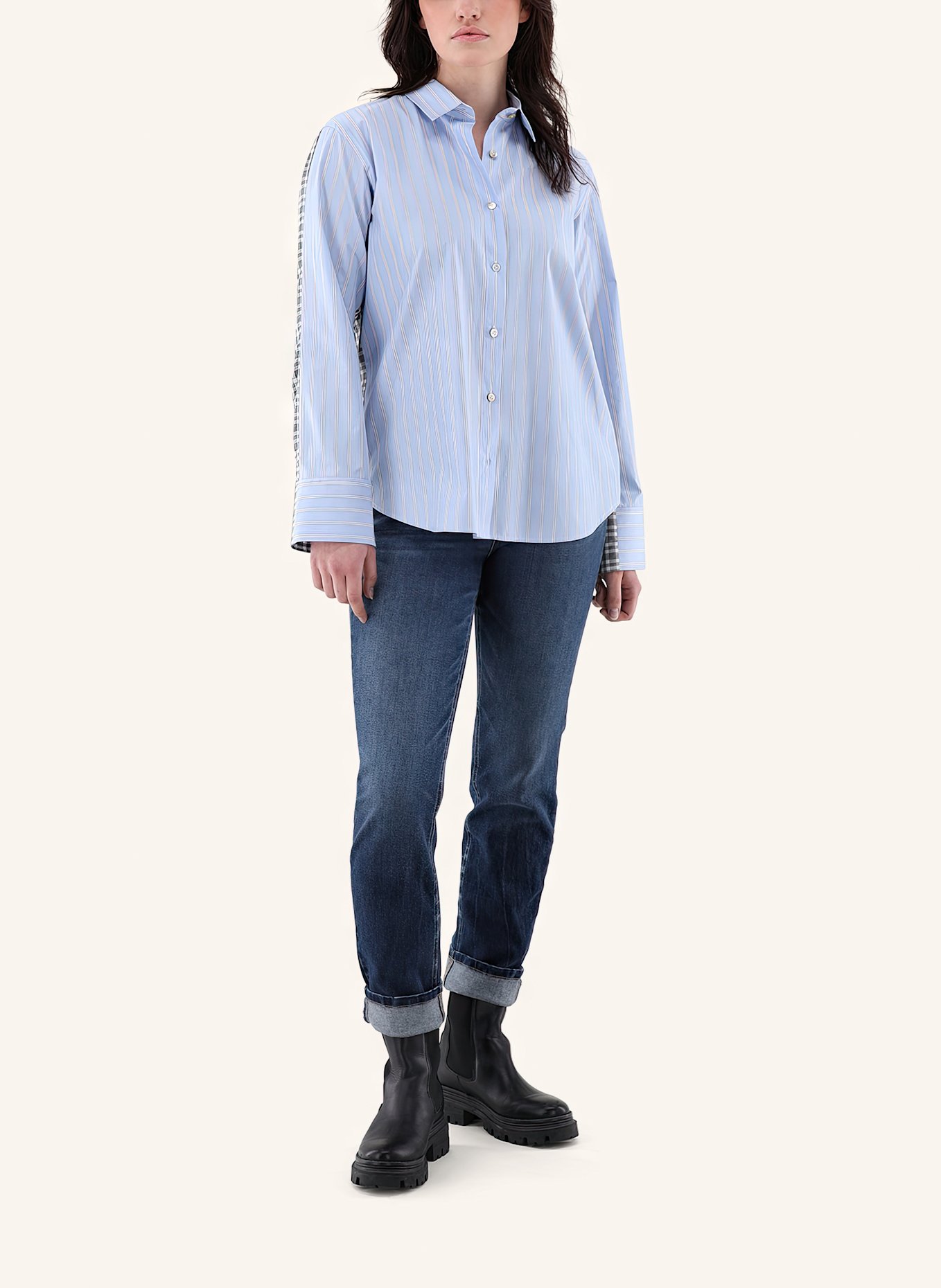 van Laack Bluse Modern Fit, Farbe: BLAU (Bild 4)