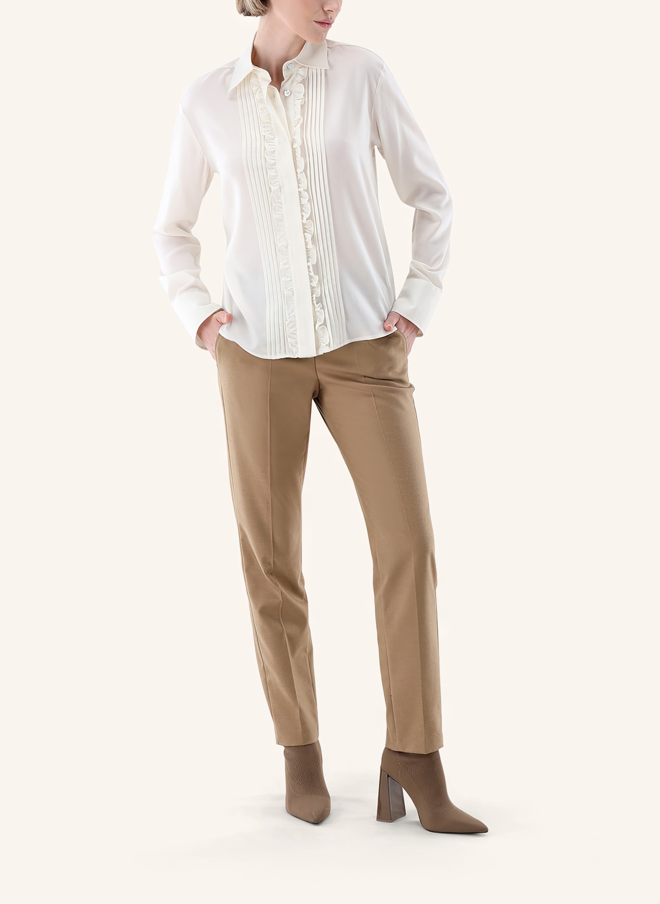 van Laack Bluse Modern Fit, Farbe: BEIGE (Bild 4)