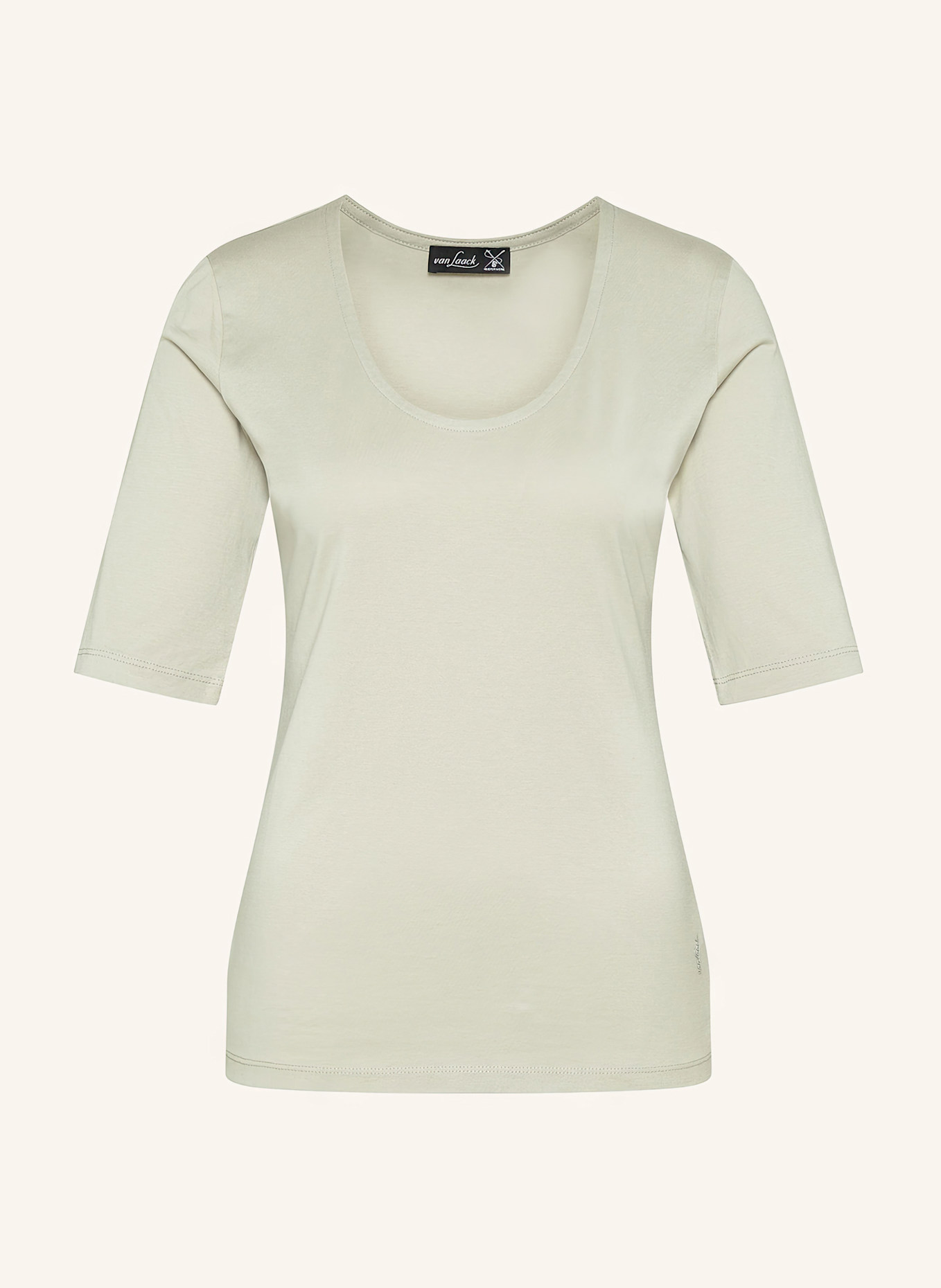 van Laack T-Shirt Modern Fit: BEIGE/ BRAUN