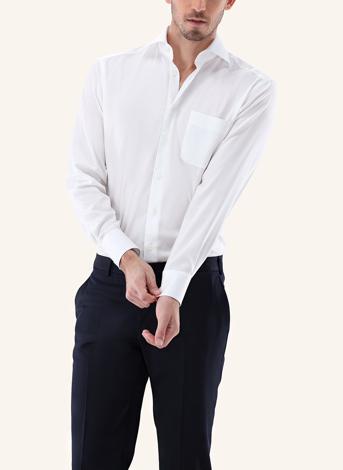 van Laack Hemd Comfort Fit: WEISS