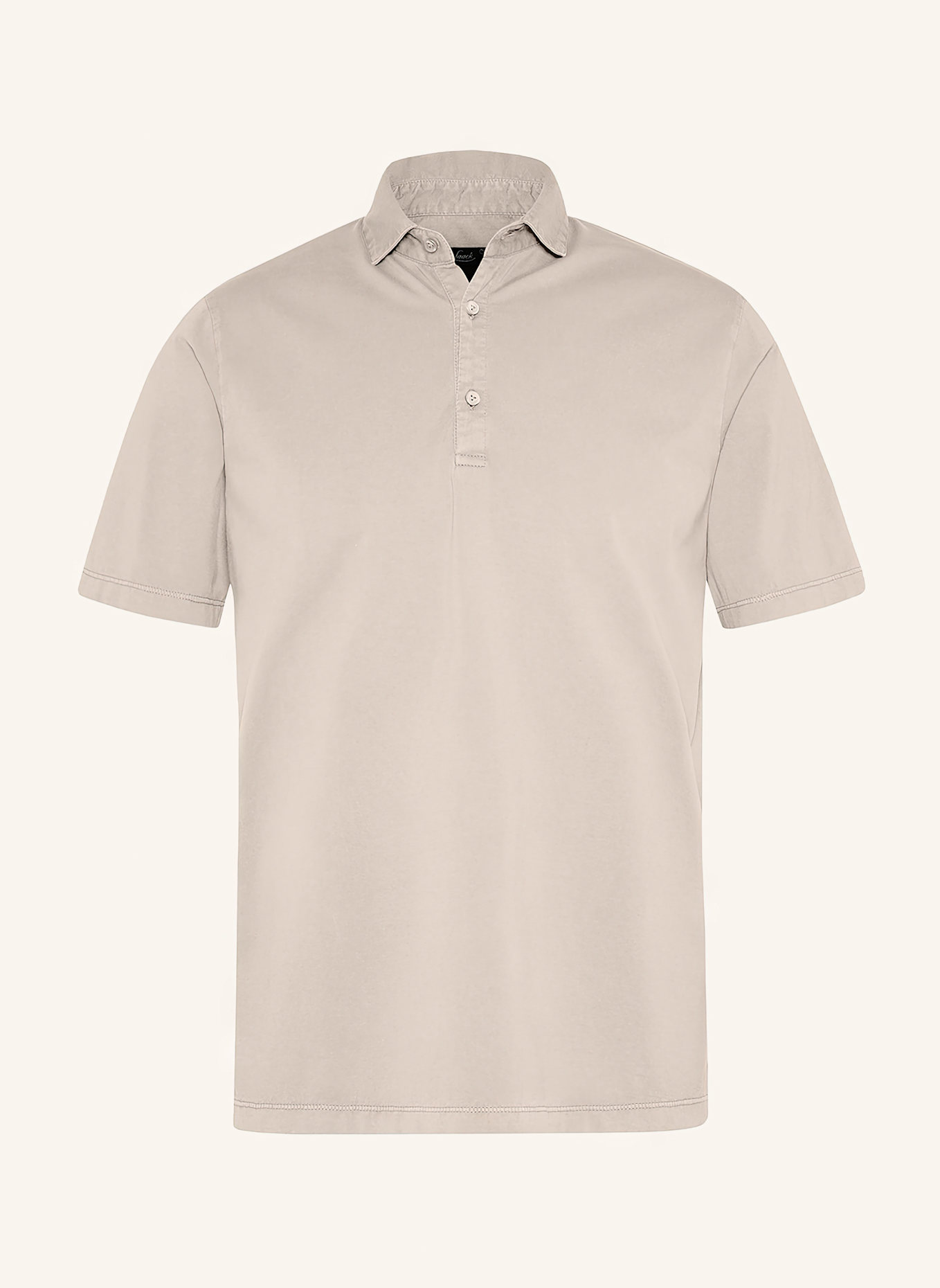 van Laack Hemd Polo: BEIGE/ BRAUN