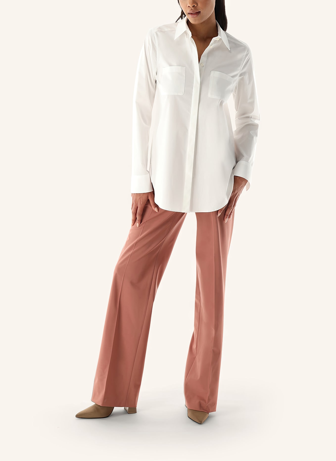 van Laack Bluse Modern Fit: WEISS