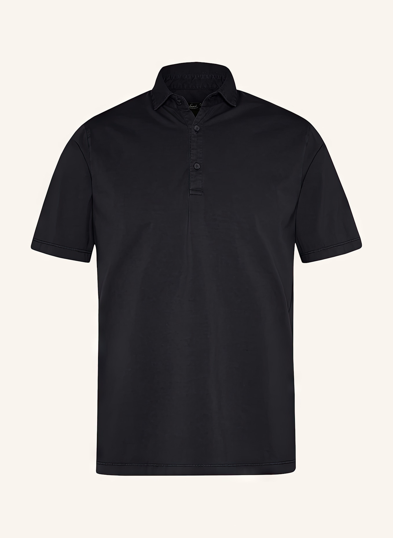 van Laack Hemd Polo: SCHWARZ