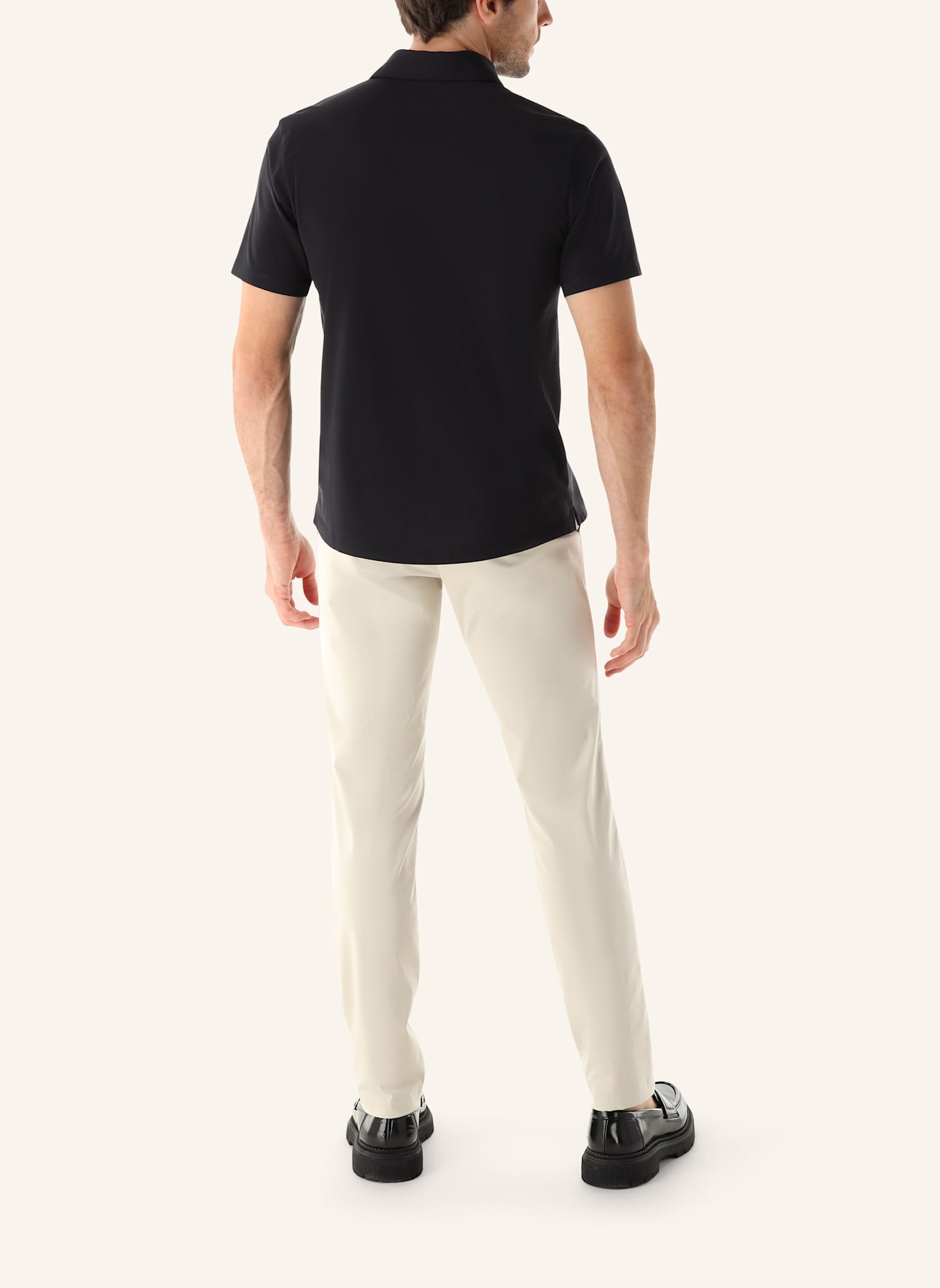 van Laack Hemd Polo: SCHWARZ