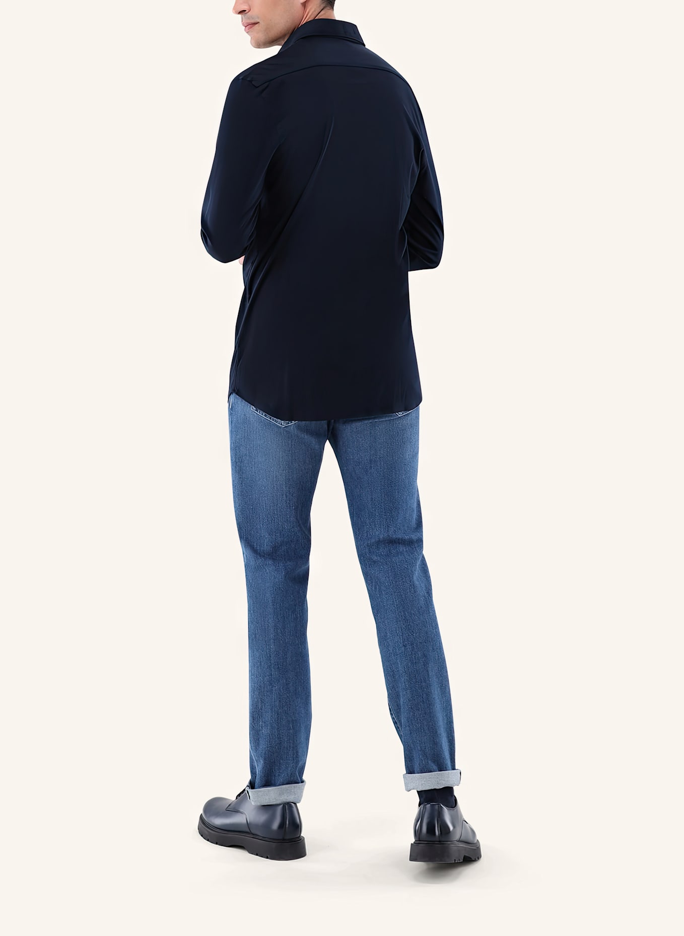 van Laack Hemd Slim Fit: DUNKELBLAU