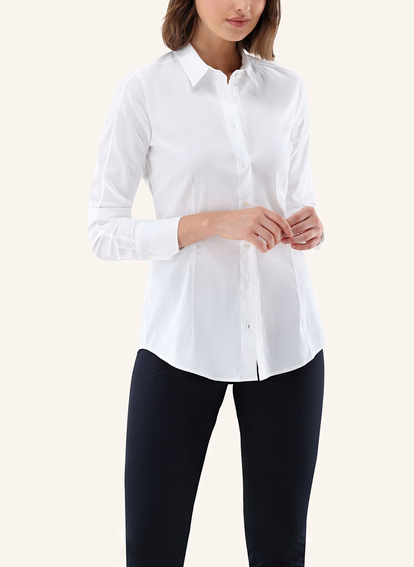 van Laack Bluse Modern Fit: WEISS