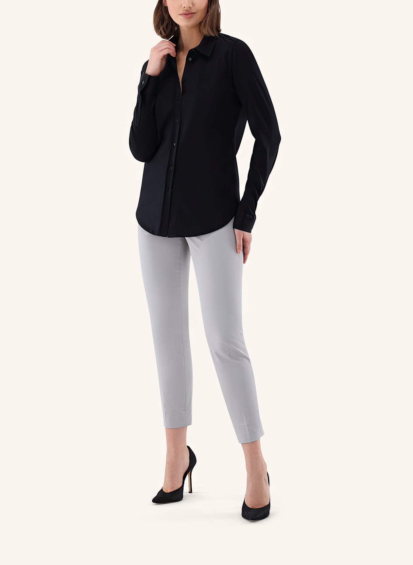 van Laack Bluse Modern Fit: SCHWARZ