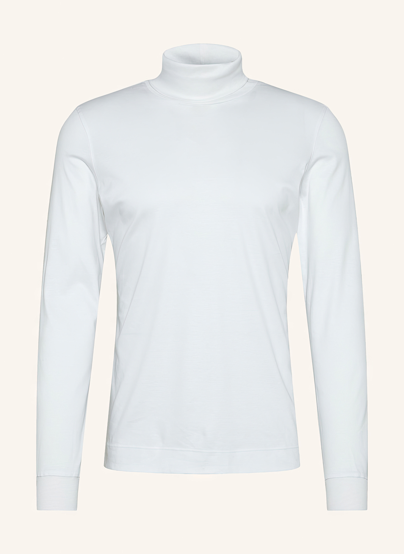 van Laack Longsleeves Polo: WEISS