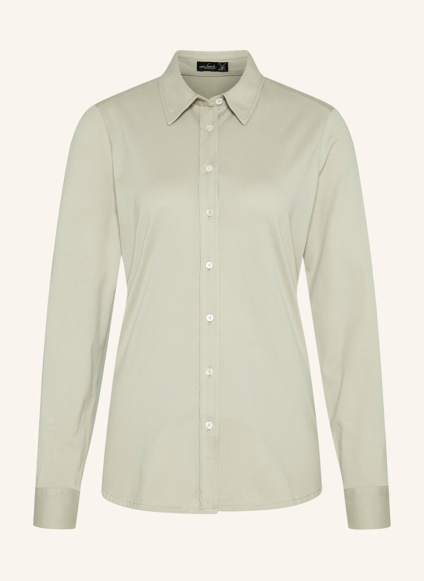 van Laack Bluse Modern Fit: BEIGE/ BRAUN