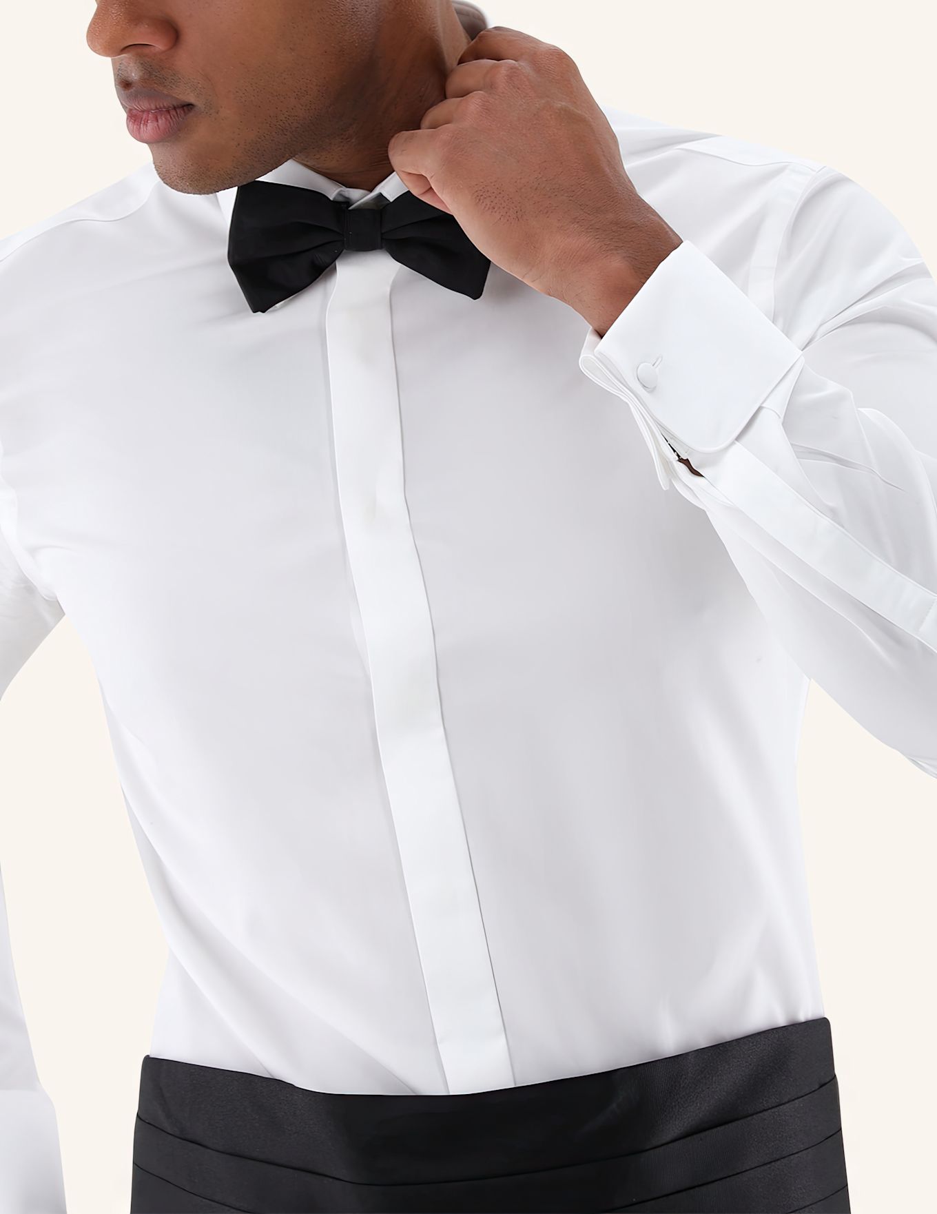 van Laack Hemd Slim Fit: WEISS