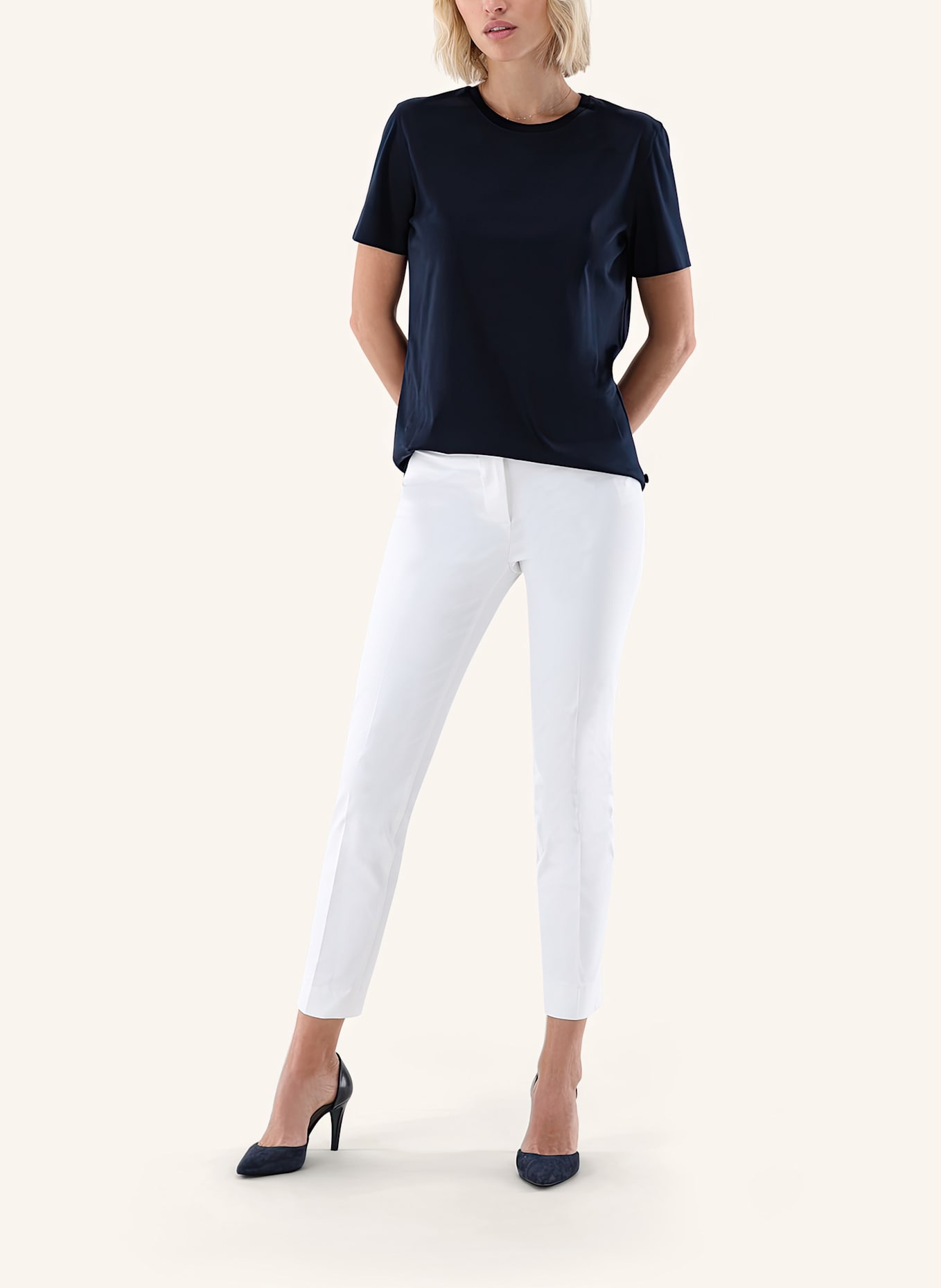 van Laack T-Shirt Modern Fit: DUNKELBLAU