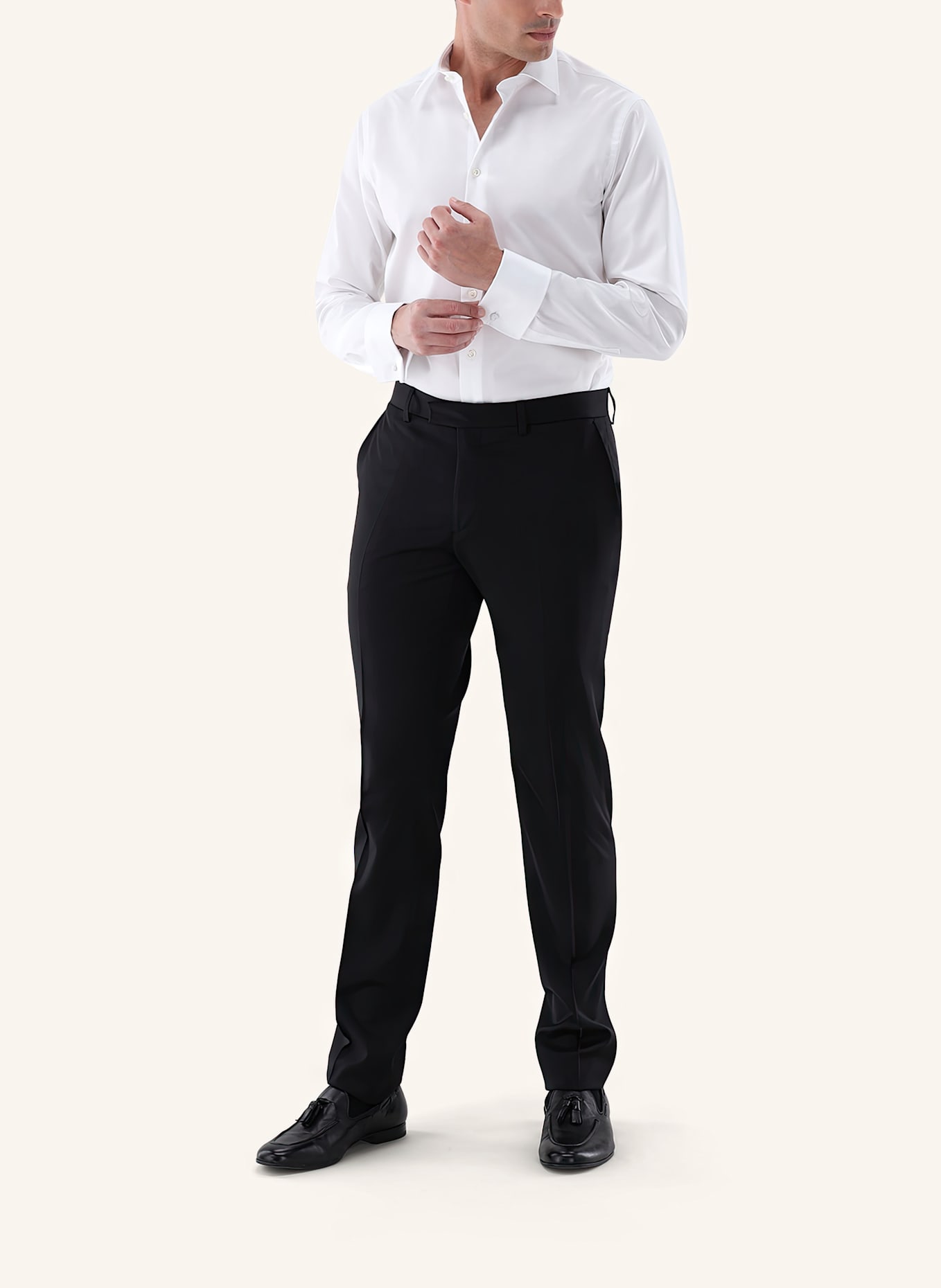 van Laack Hemd Slim Fit: WEISS