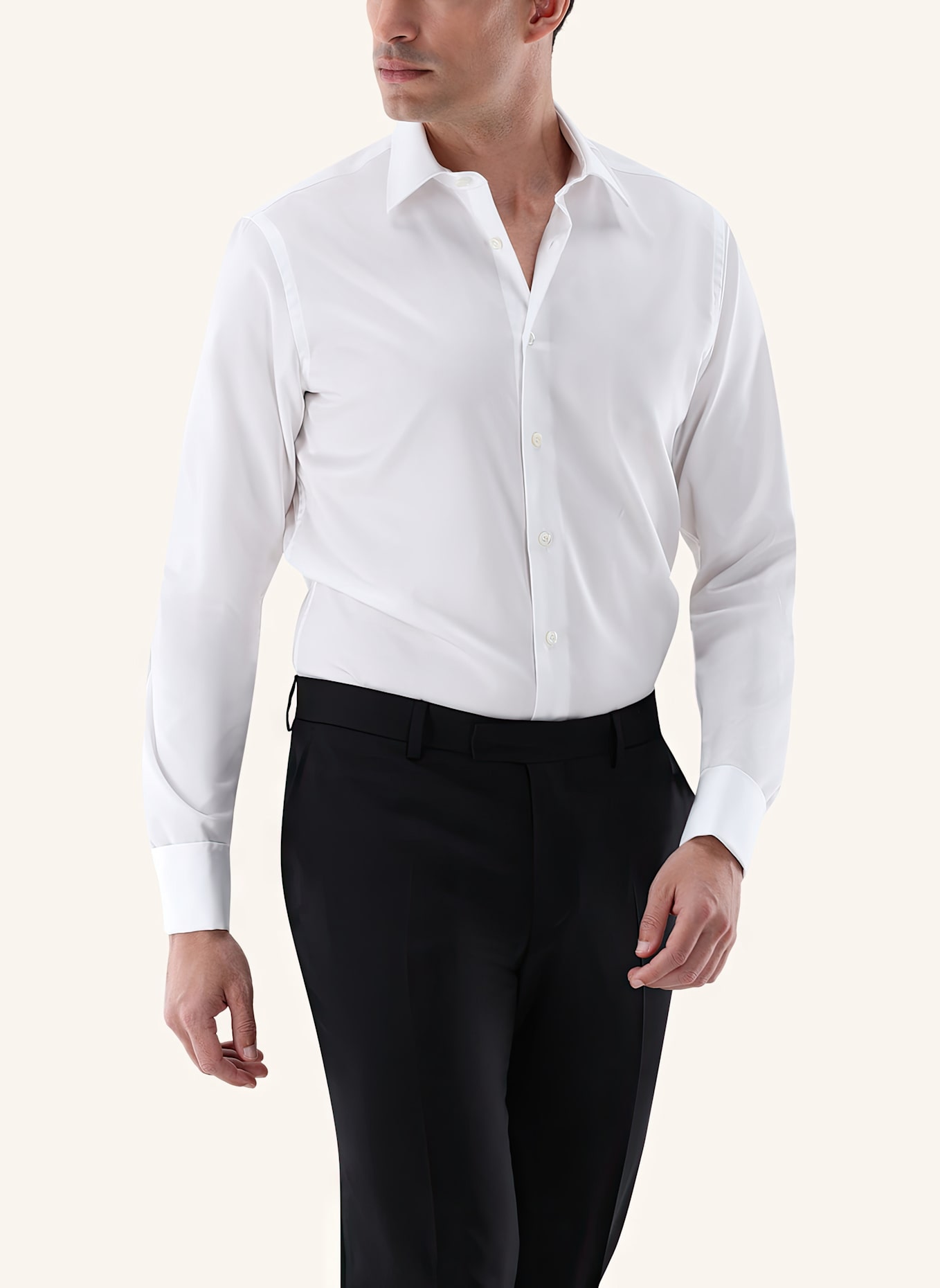 van Laack Hemd Slim Fit: WEISS