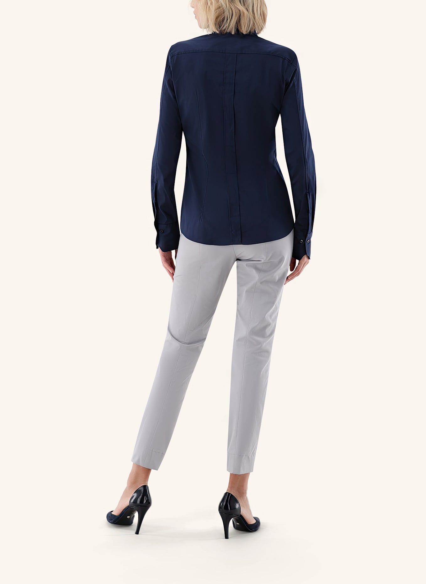 van Laack Bluse Modern Fit: DUNKELBLAU