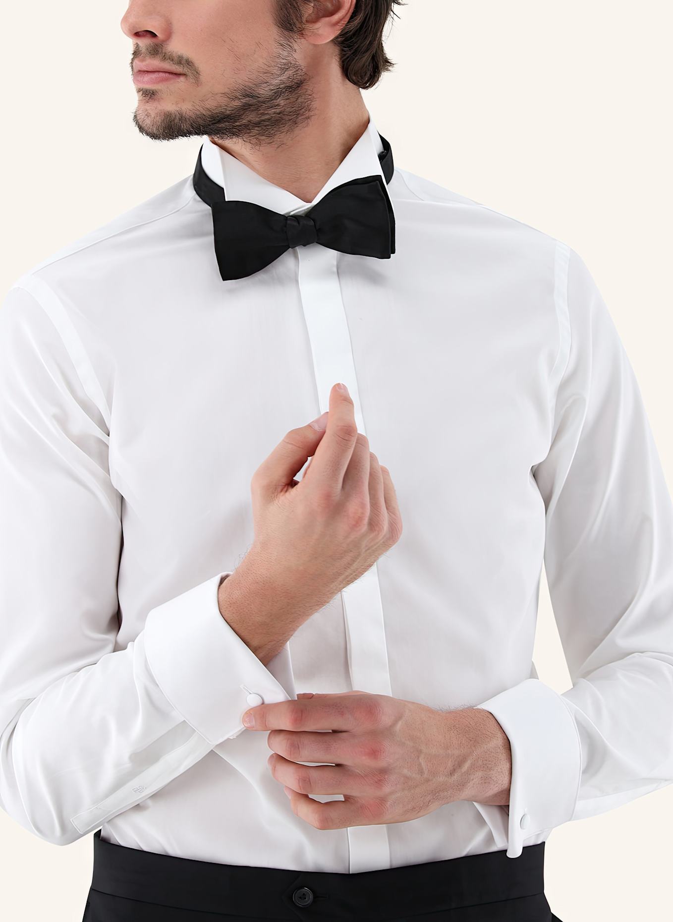 van Laack Hemd Slim Fit: WEISS