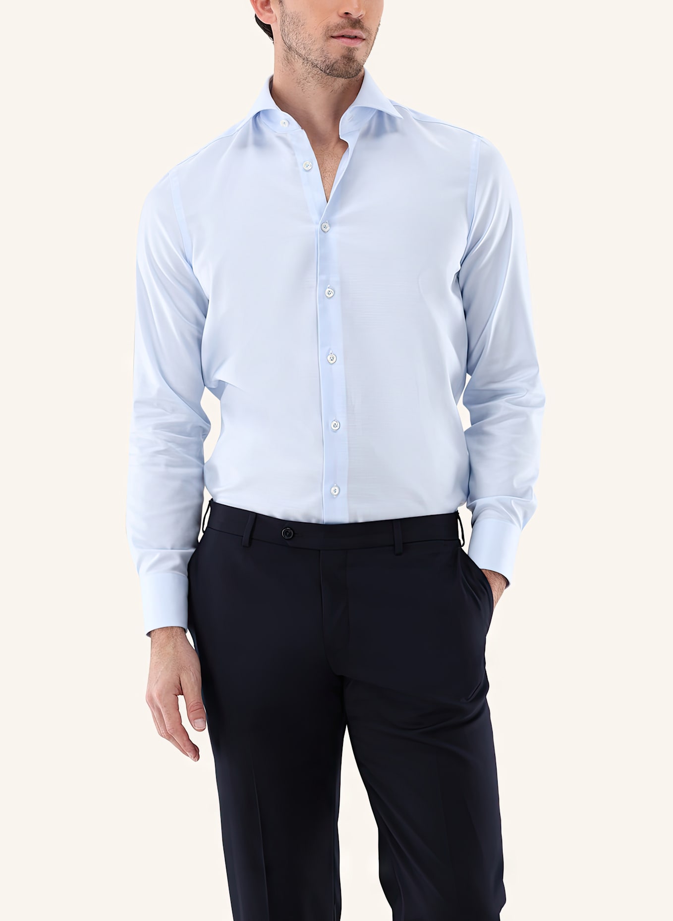van Laack Hemd Tailor Fit: HELLBLAU