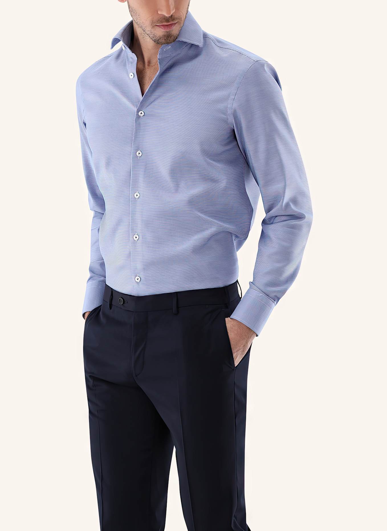 van Laack Hemd Slim Fit: BLAU
