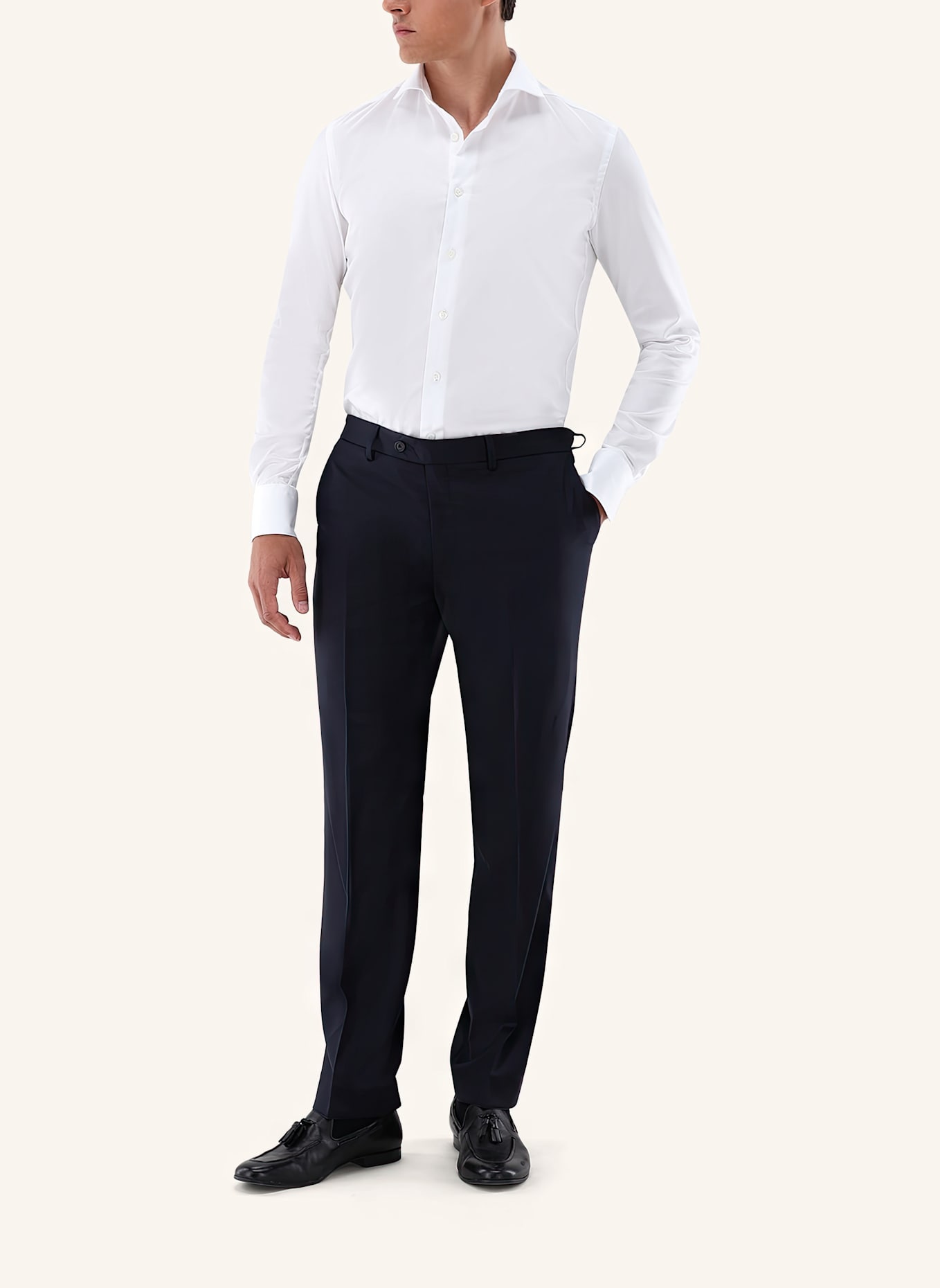 van Laack Hemd Slim Fit: WEISS