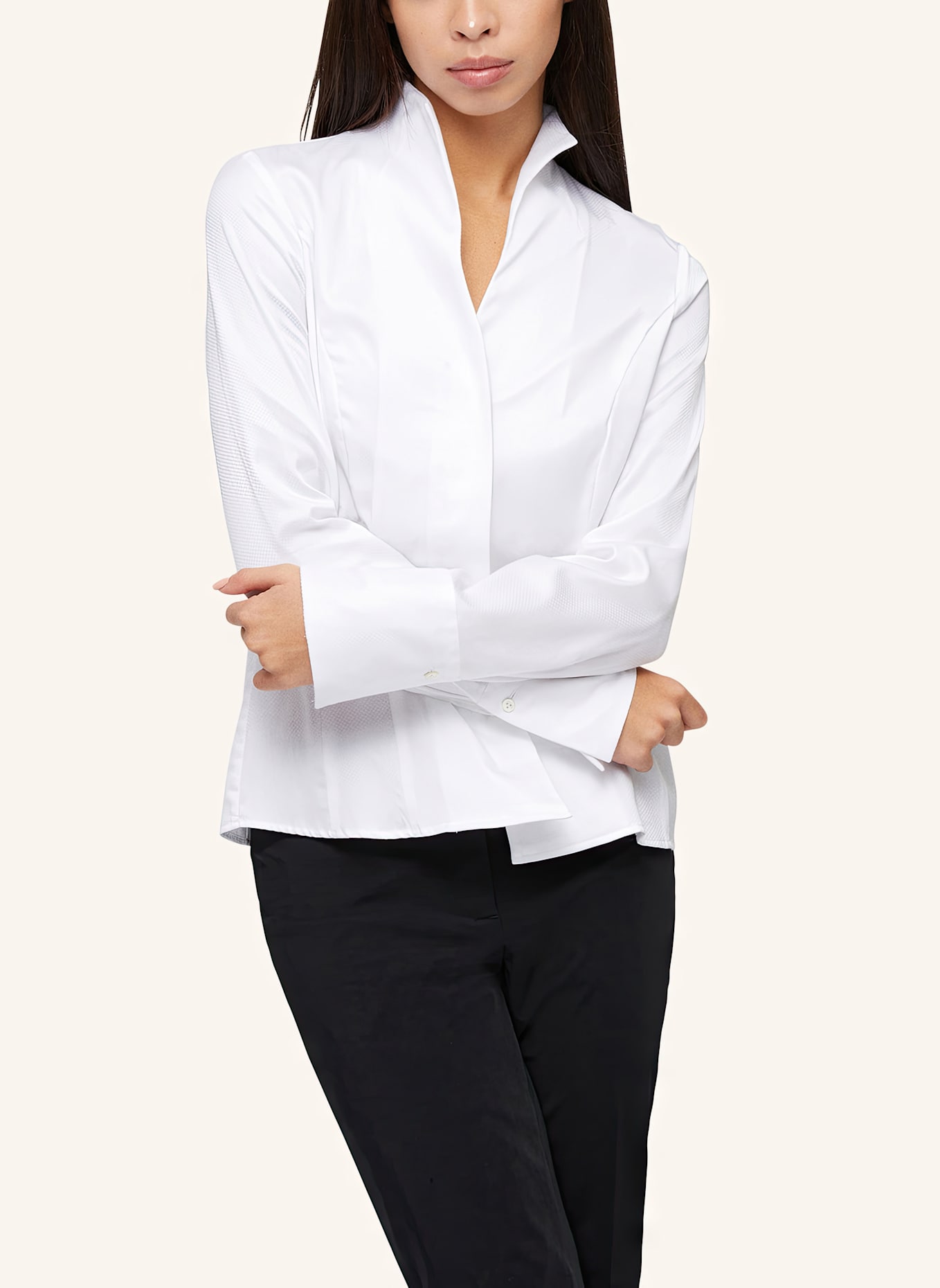 van Laack Bluse Modern Fit: WEISS
