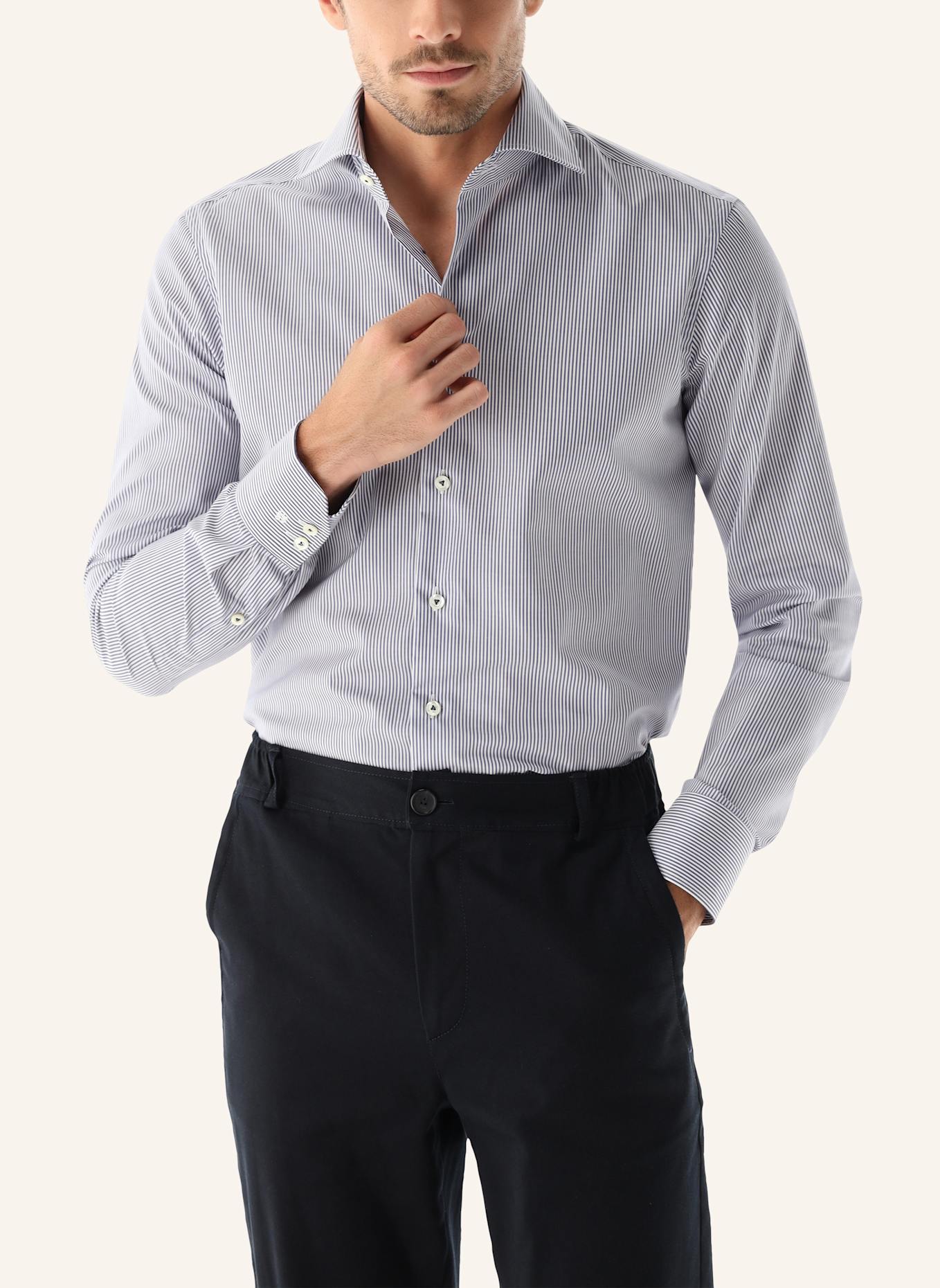 van Laack Hemd Slim Fit: DUNKELBLAU