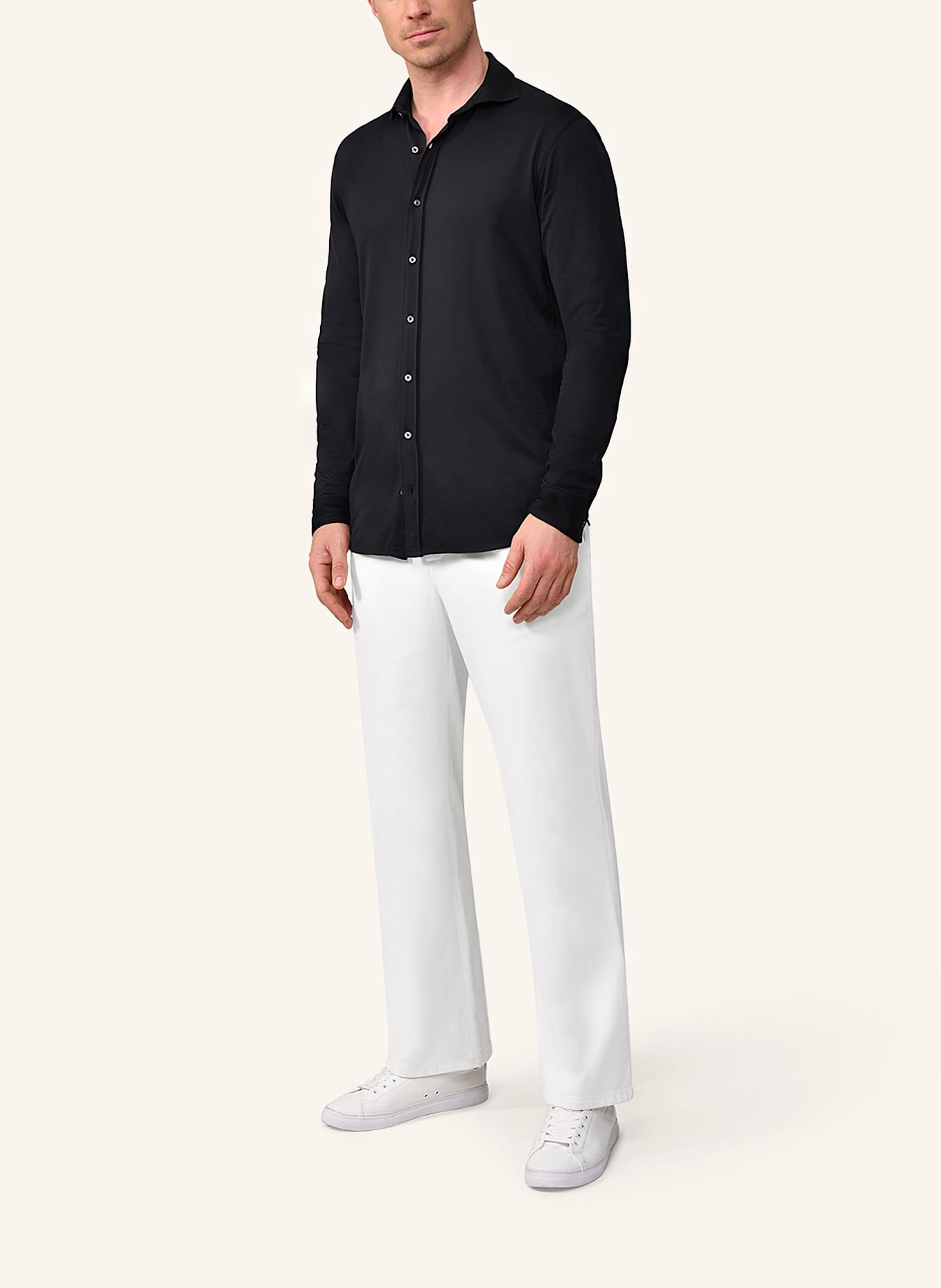 van Laack Hemd Slim Fit: SCHWARZ