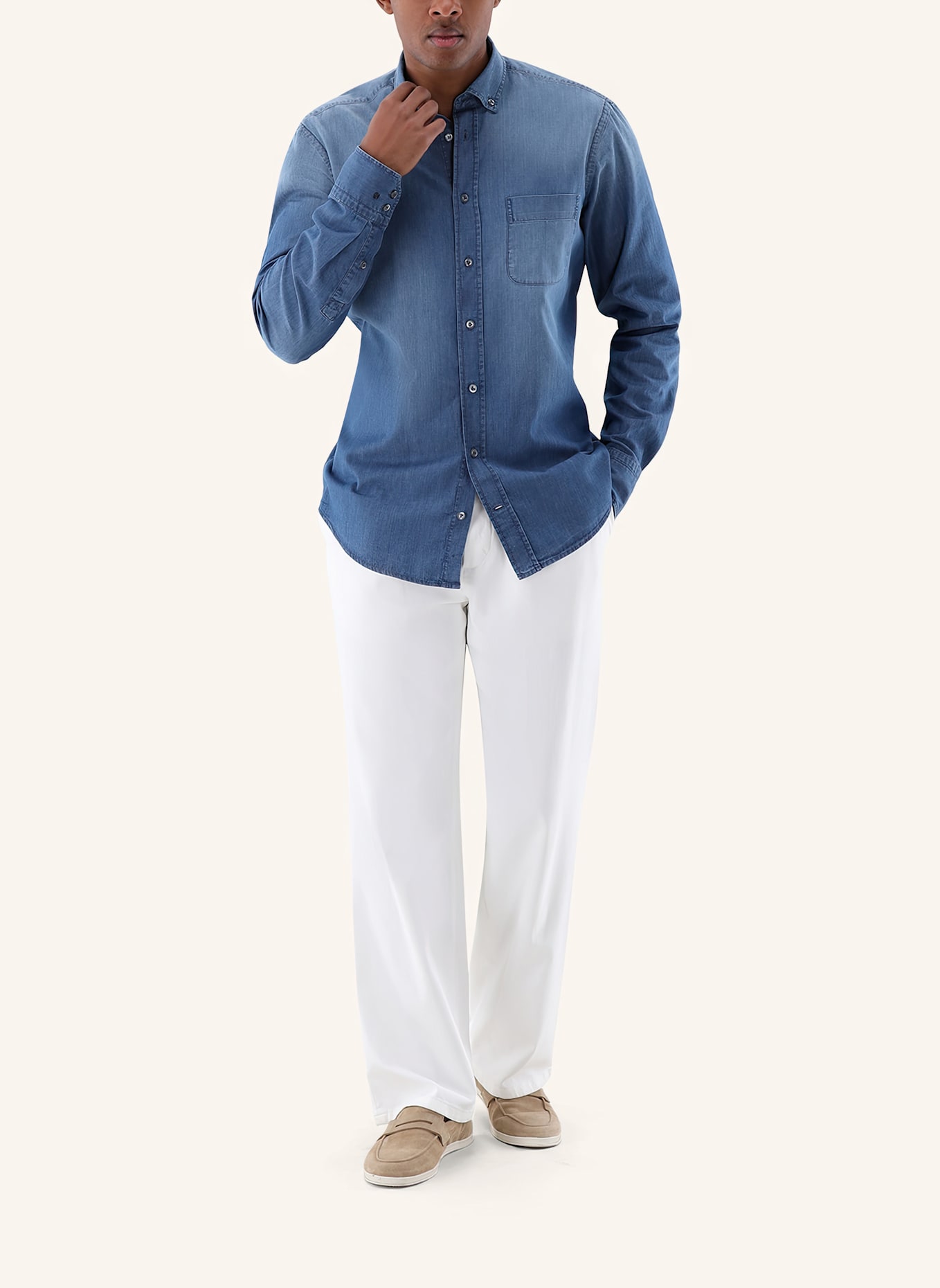 van Laack Hemd Tailor Fit: BLAU