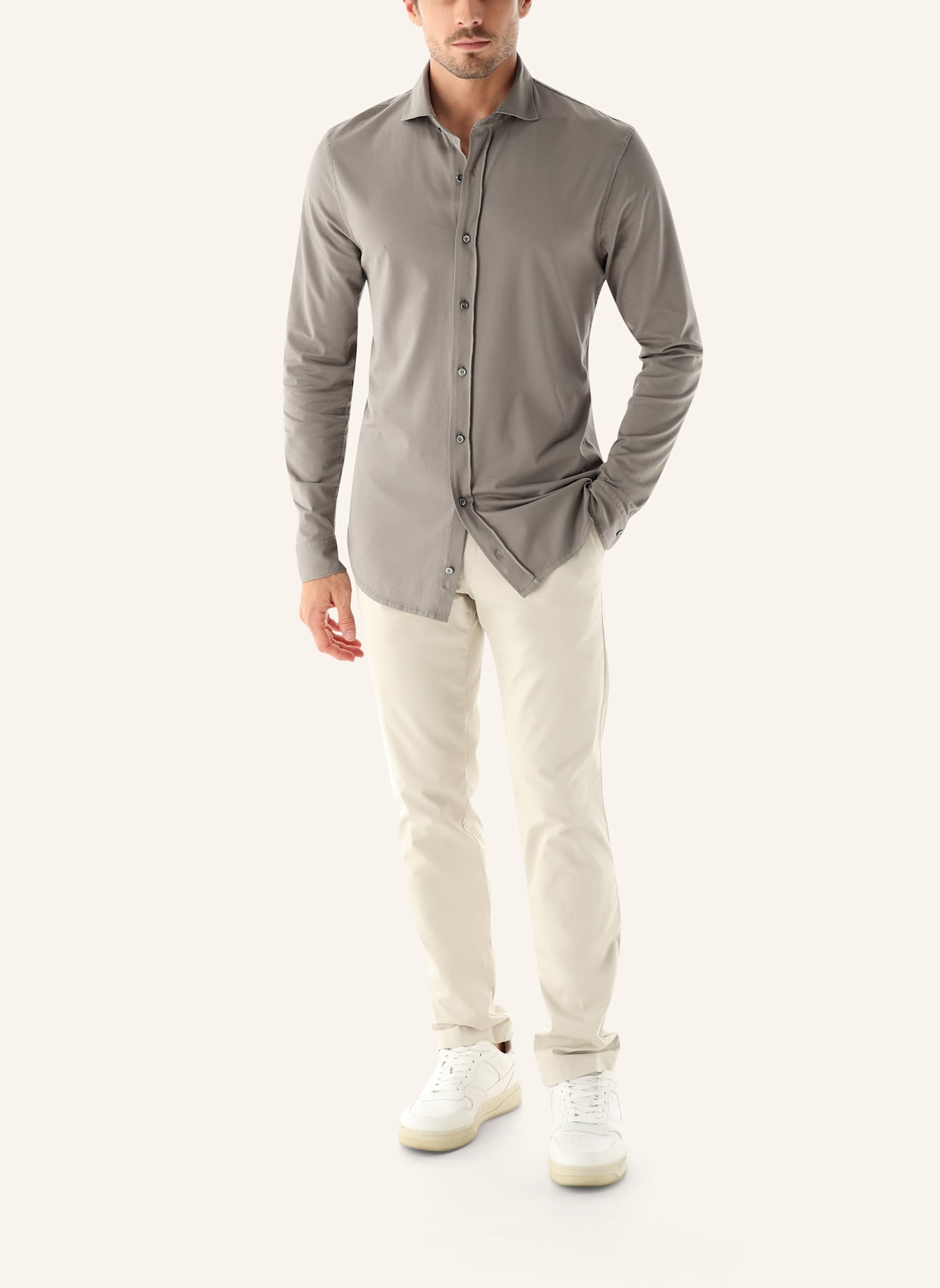 van Laack Hemd Slim Fit: GRAU