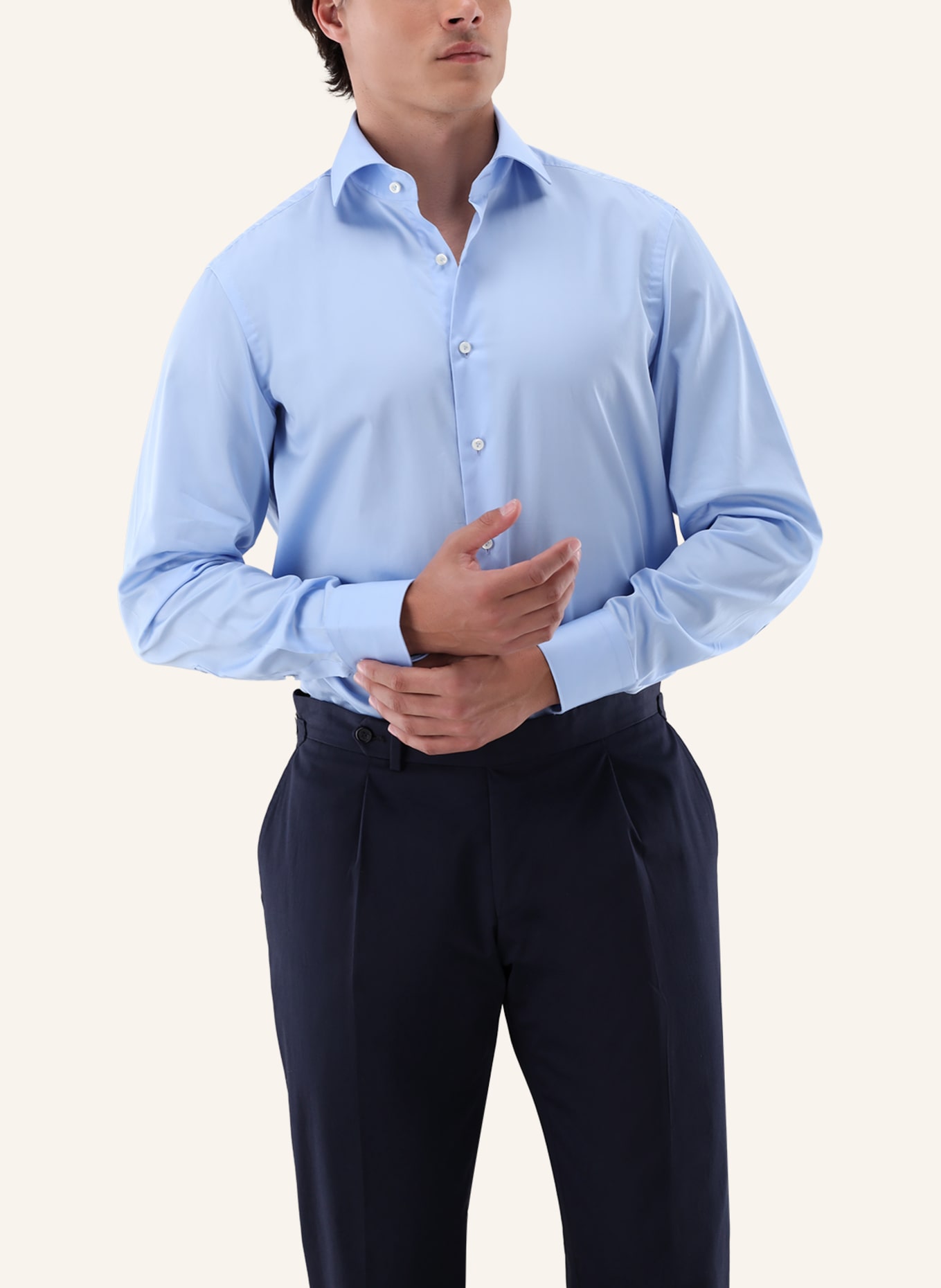 van Laack Hemd Tailor Fit: BLAU