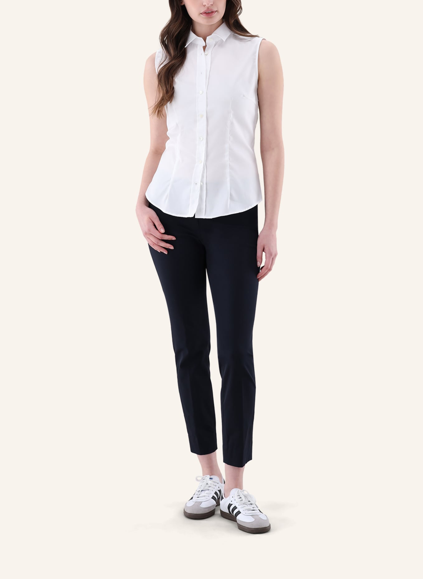 van Laack Bluse Slim Fit: WEISS