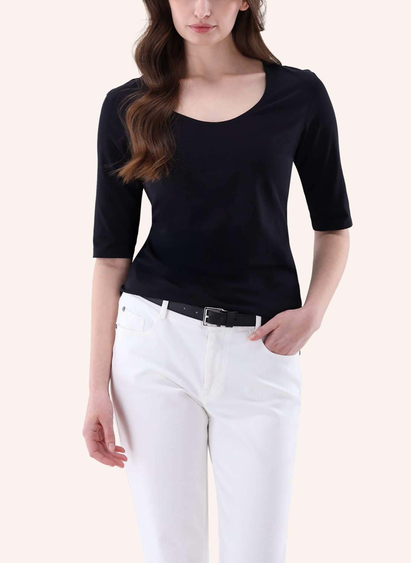 van Laack T-Shirt Modern Fit: SCHWARZ