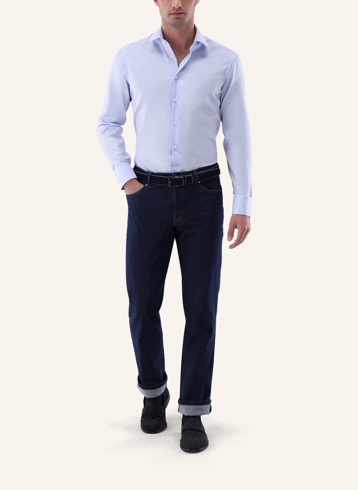 van Laack Hemd Tailor Fit: BLAU
