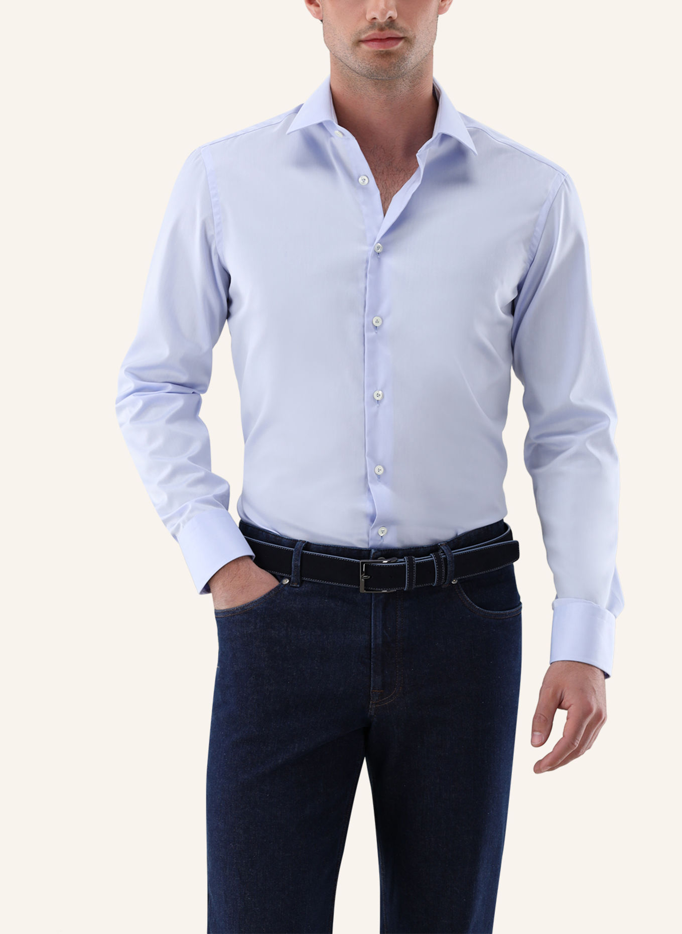 van Laack Hemd Tailor Fit: BLAU
